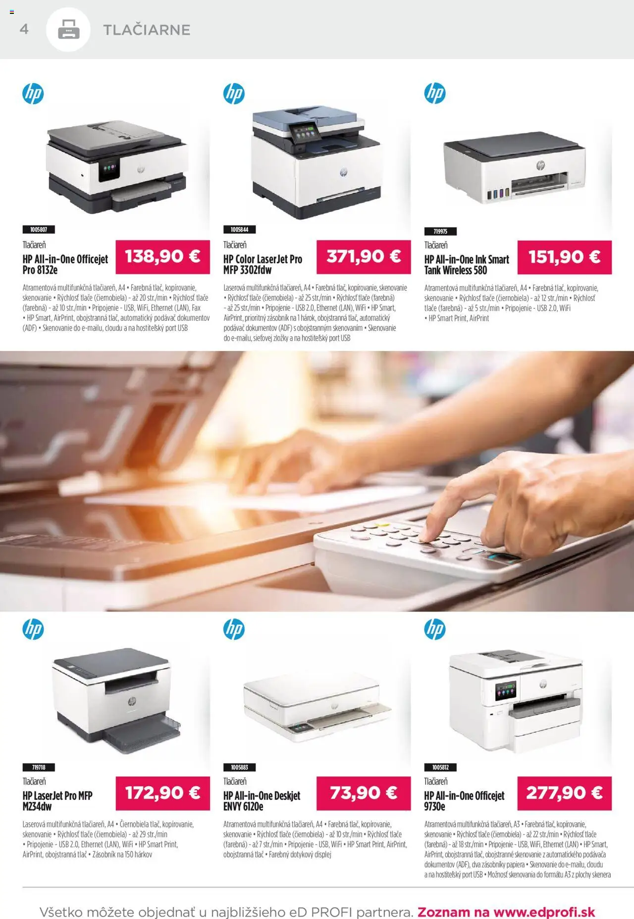 ED Profi leták │ platný od 01.08.2025 | Strana: 4 | Produkty: Tlačiareň, Tlačiarne, USB
