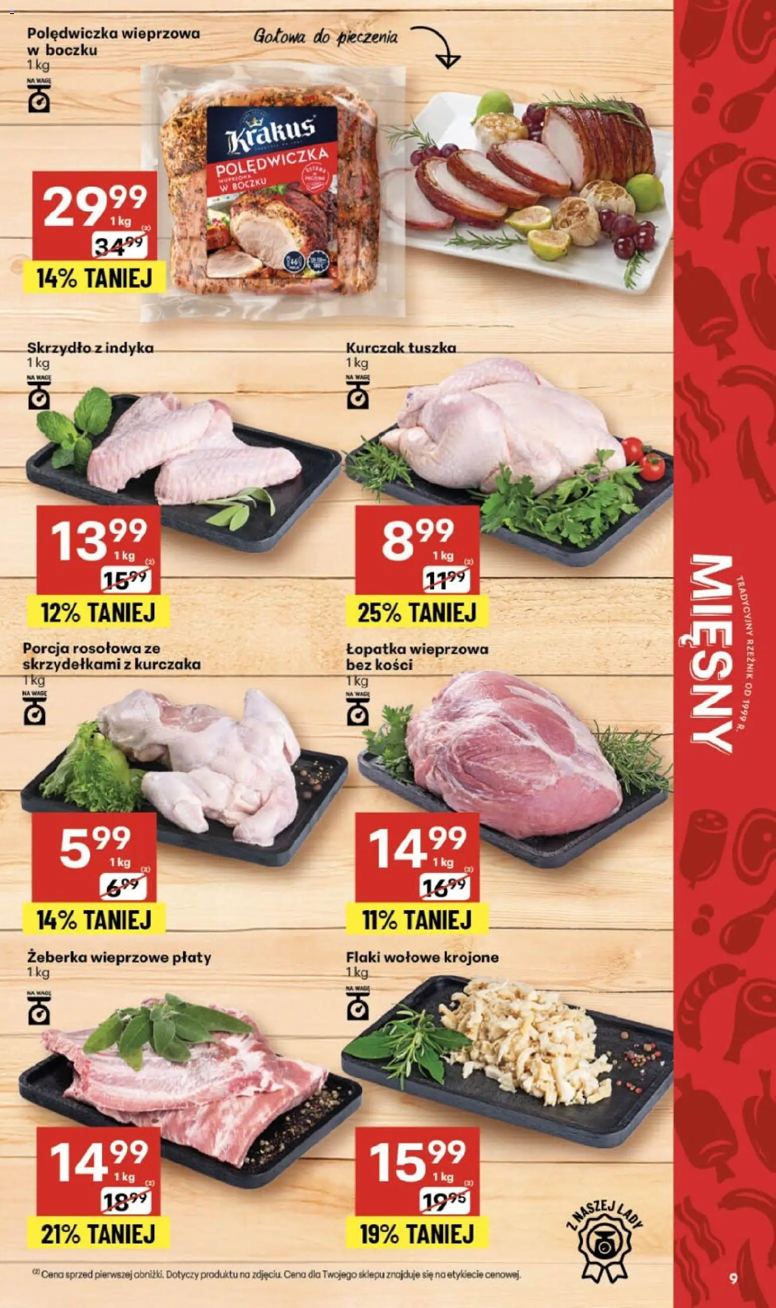 Delikatesy Centrum Black Friday od 27.11.2025 | Strona: 9 | Produkty: Kurczak, Polędwiczka wieprzowa, Łopatka wieprzowa, Flaki wołowe