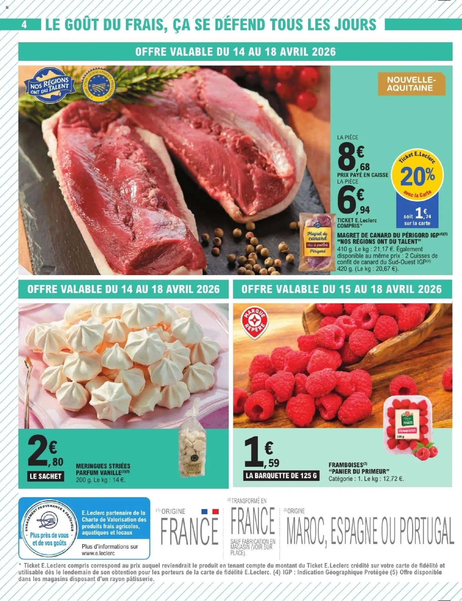 {H1} | Page: 4 | Produits: Magret de canard, Parfum, Confit de canard, Panier