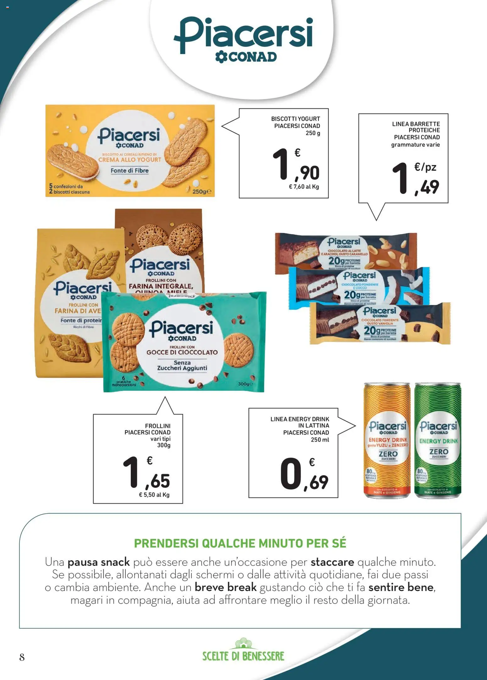 Volantino Spazio Conad del 22.04.2026 | Pagina: 8 | Prodotti: Cioccolato, Latte, Farina, Cocco