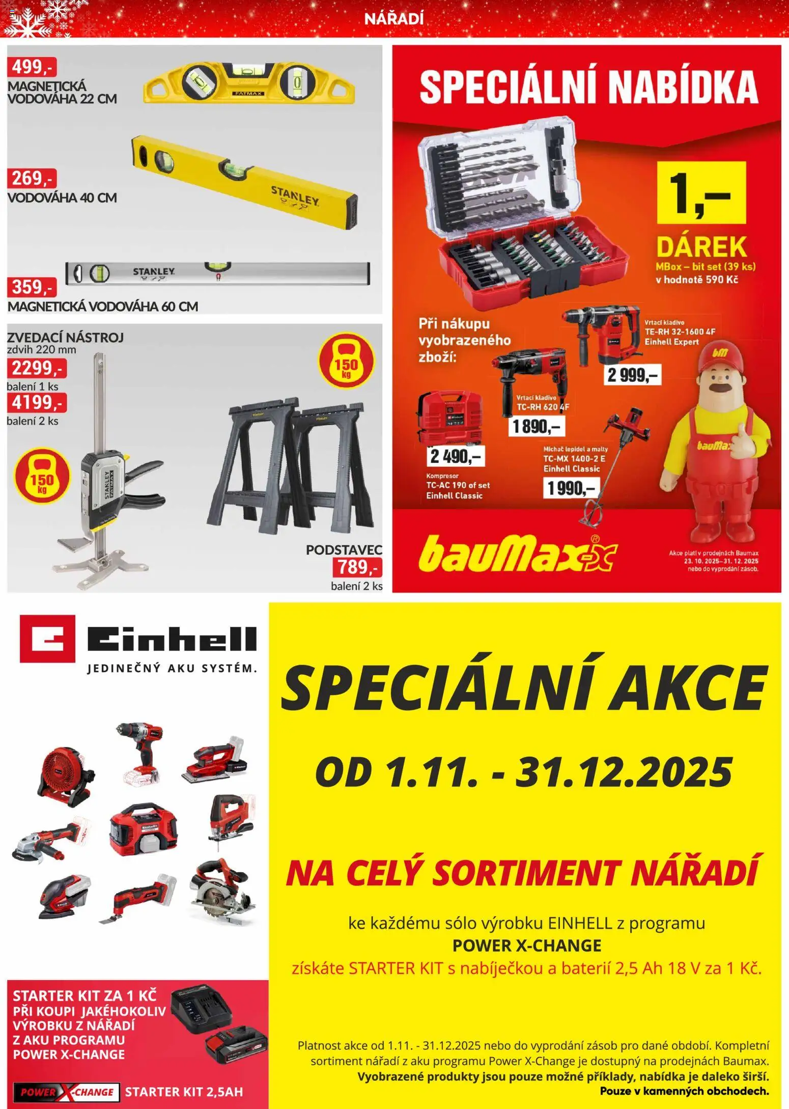 BAUMAX leták - Cheb, Otvice, Plzeň od 01.12.2025 | Strana: 34 | Produkty: Kompresor, Nářadí, Kladivo