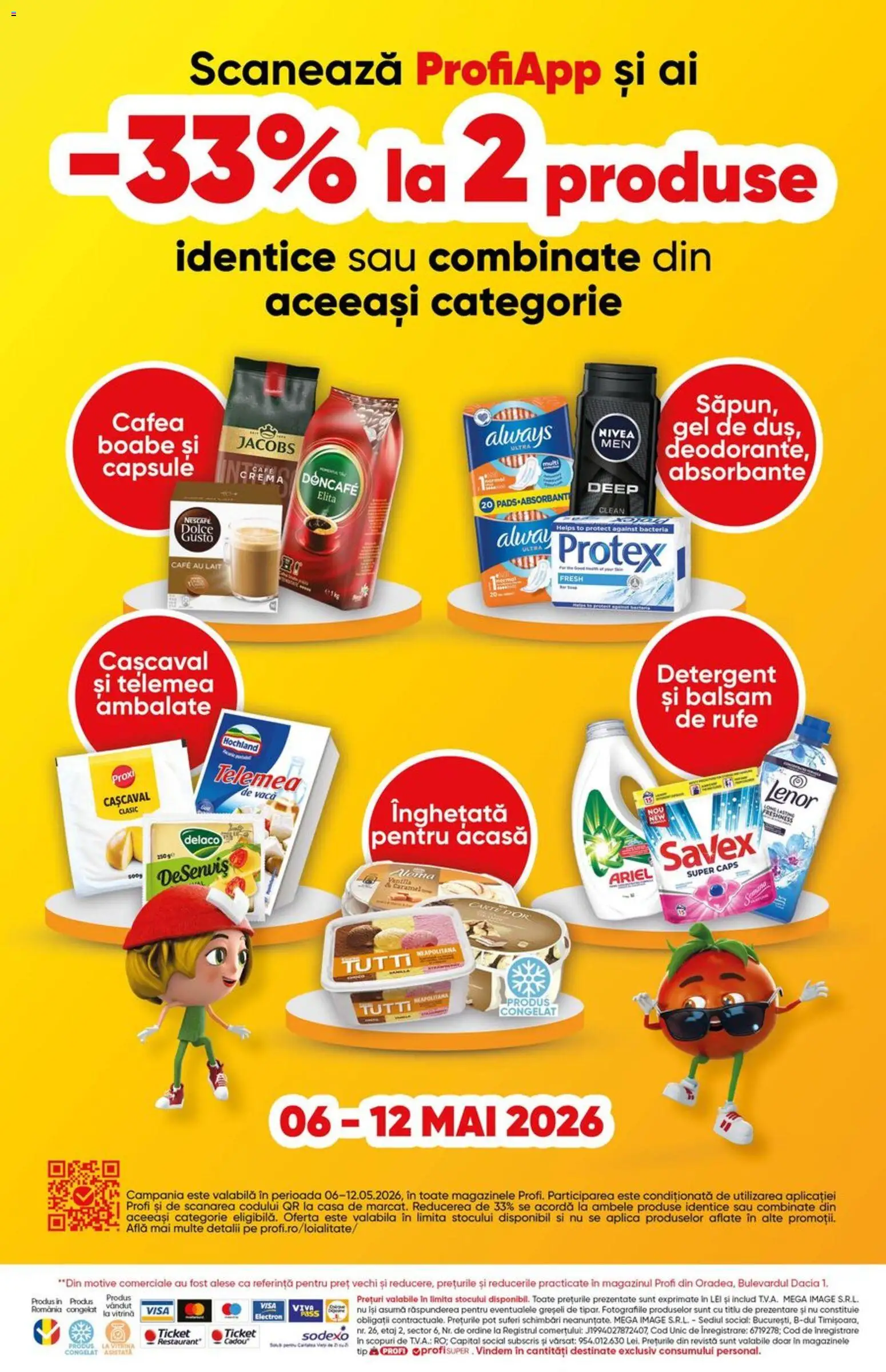 Noul catalog Profi – valabil de la 29.04.2026 | Pagină: 16 | Produse: Pomelo, Cașcaval, Balsam, Detergent