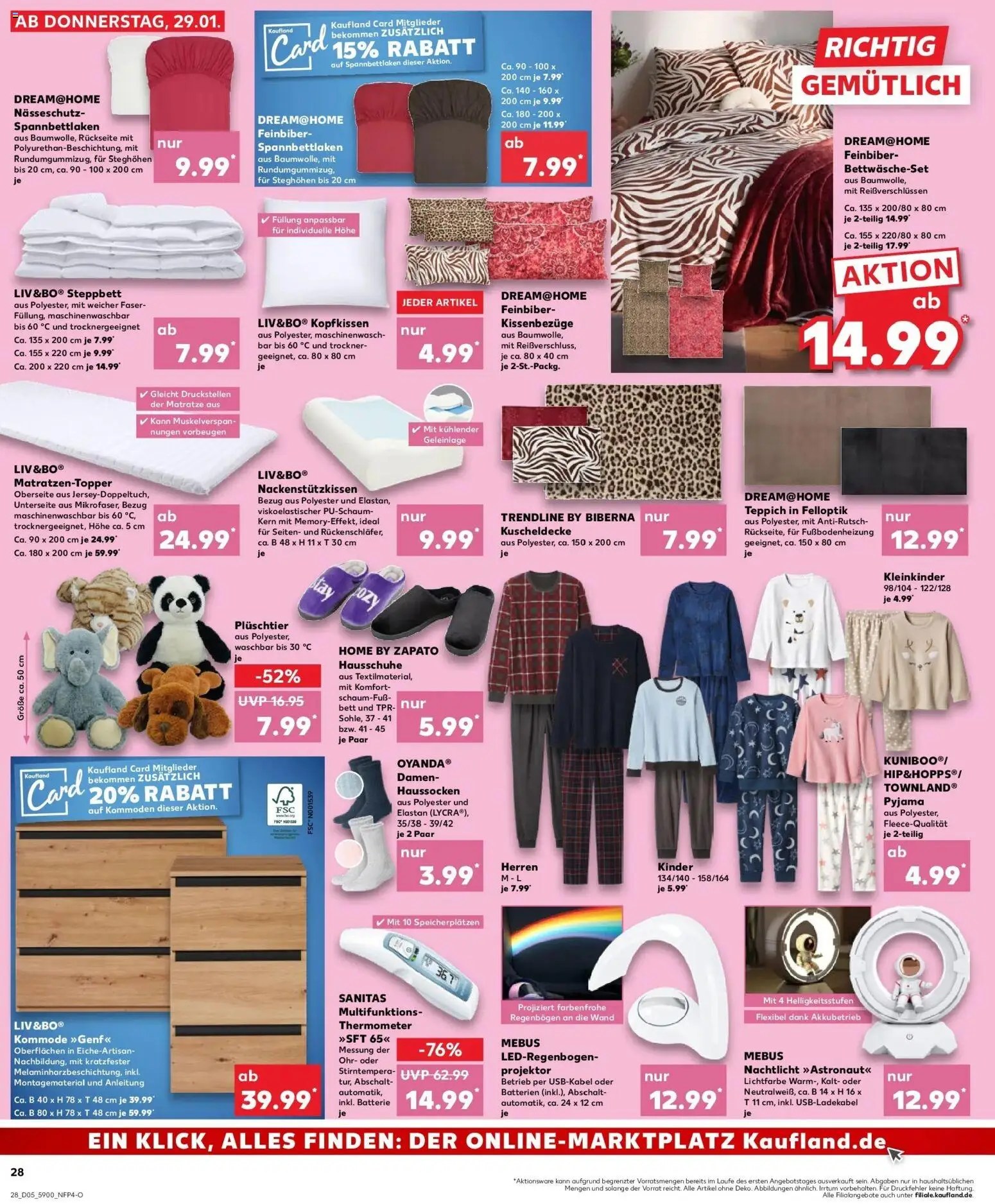 Kaufland prospekt Berlin	 – gültig ab 02.02.2026 | Seite: 28 | Produkte: Thermometer, Matratze, Kommode, Batterie