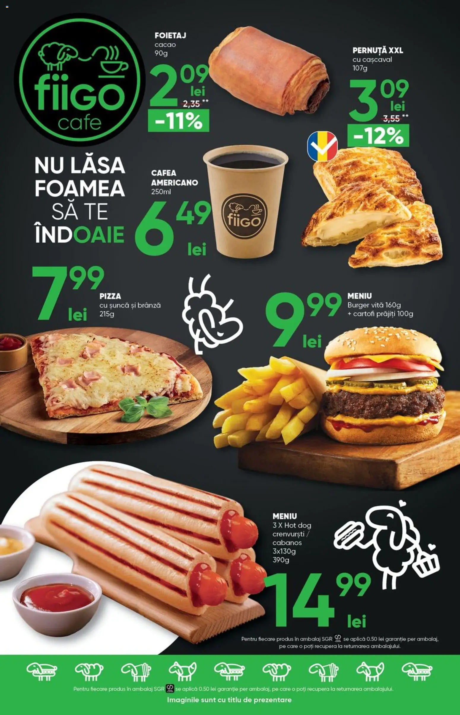 Noul catalog Profi – valabil de la 01.04.2026 | Pagină: 8 | Produse: Brânză, Pizza, Cacao, Burger