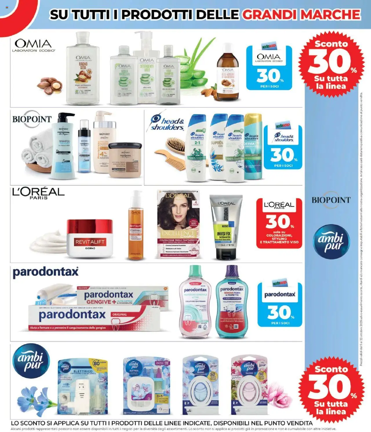 Volantino COOP del 09.10.2025 | Pagina: 11 | Prodotti: Shampoo, Dentifricio, Detergente, Data