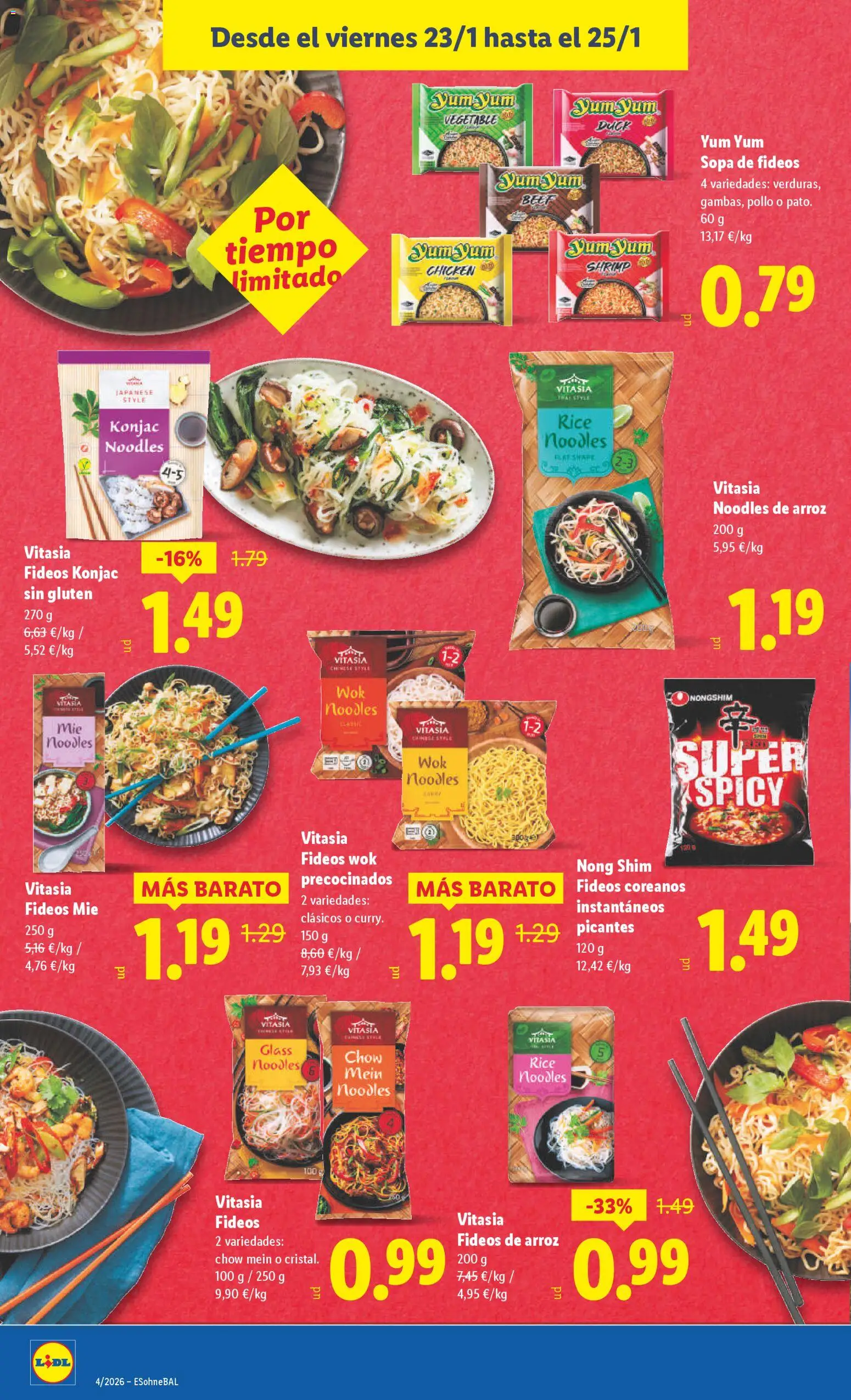 Lidl folleto │ válido desde el 19.01.2026 | Página: 36 | Productos: Arroz, Fideos, Fideos de arroz