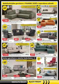 Black Friday Harvey Norman - Pregled kataloga iz trgovine Harvey Norman, vrijedi od 16.10.2025 | Stranica: 3 | Proizvodi: Trosjed, Tabure, Kutna garnitura, Dvosjed