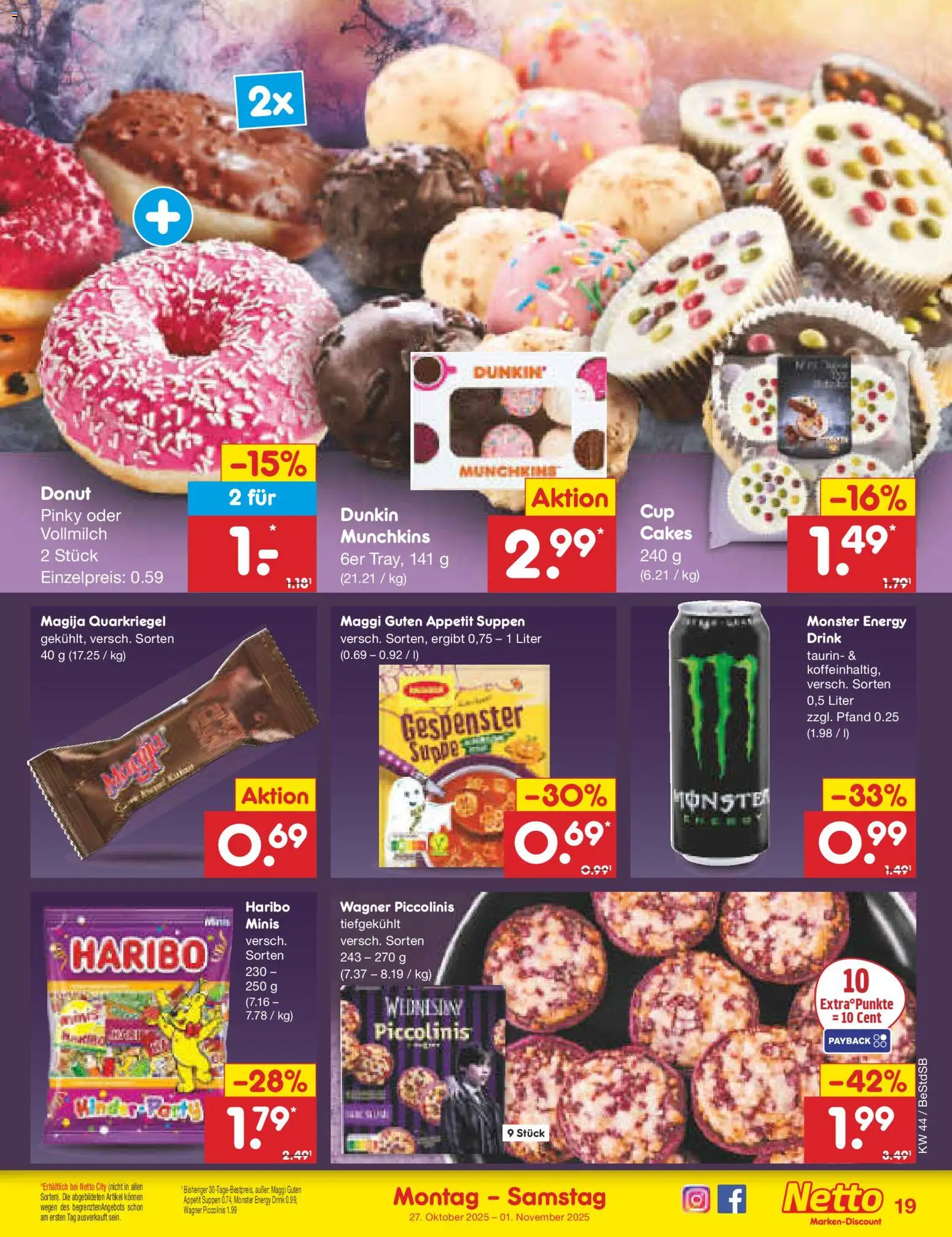 Netto Marken-Discount Prospekt 	 – gültig ab 27.10.2025 | Seite: 21 | Produkte: Maggi, Haribo, Energy, Monster