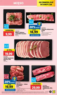 Lidl Gazetka od 31.07.2025 | Strona: 27 | Produkty: Schab, Mięso mielone, Mięso na gulasz, Wołowina