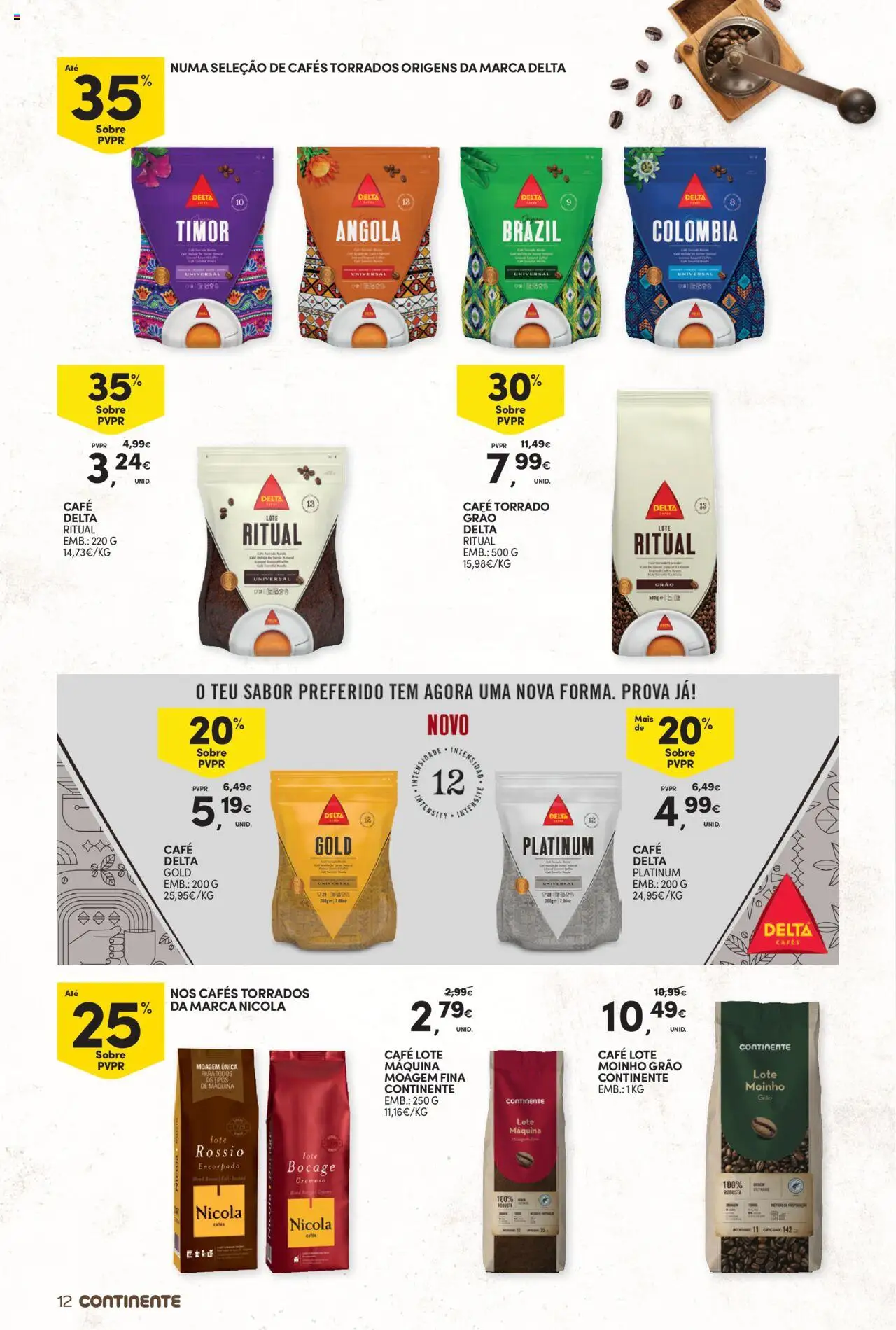 Continente - Bebidas Quentes │ válido de 14.10.2025 | Página: 12 | Produtos: Café