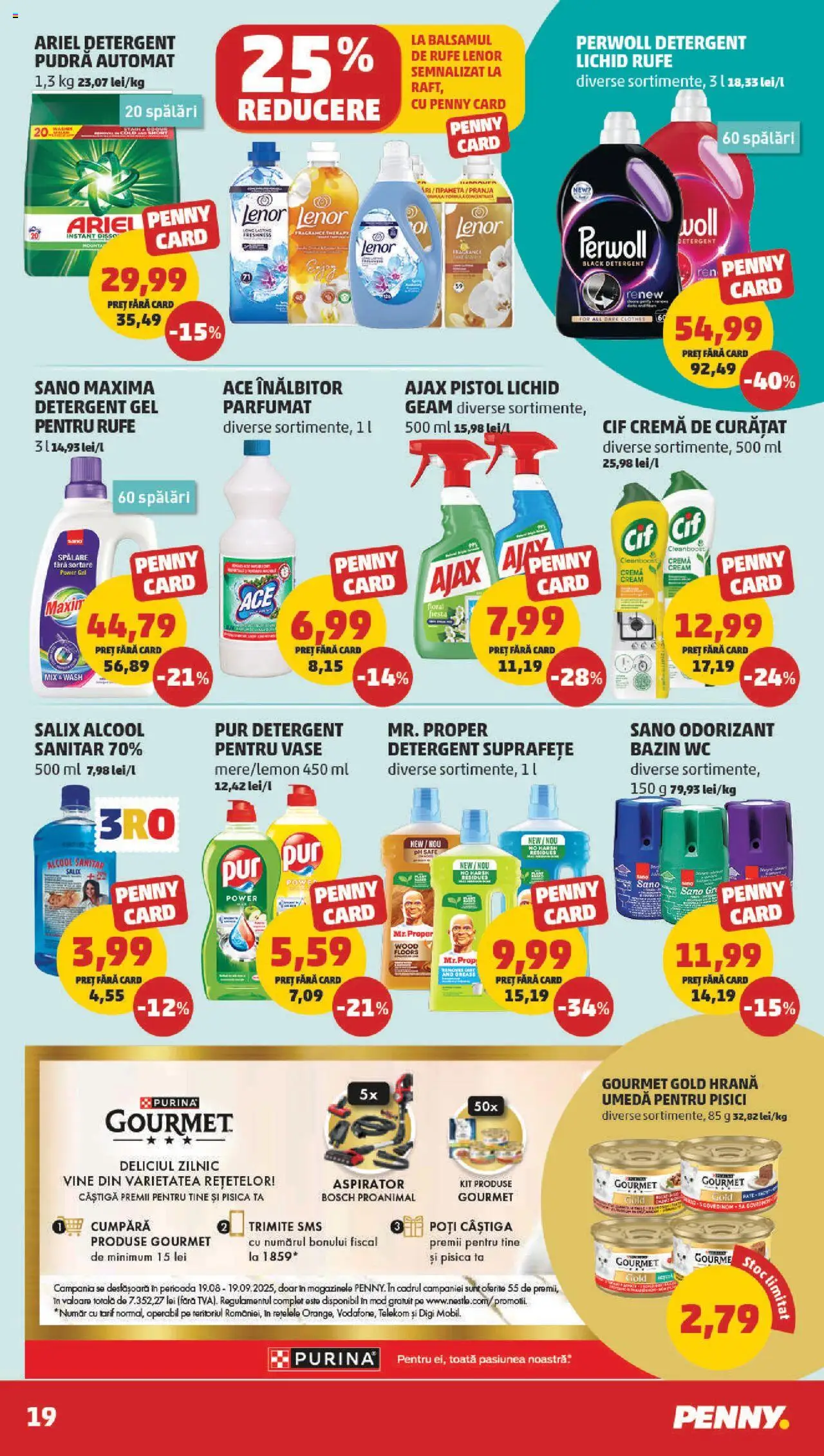 Catalog PENNY – valabil de la 27.08.2025 | Pagină: 19 | Produse: Aspirator, Pudră, Cremă, Detergent