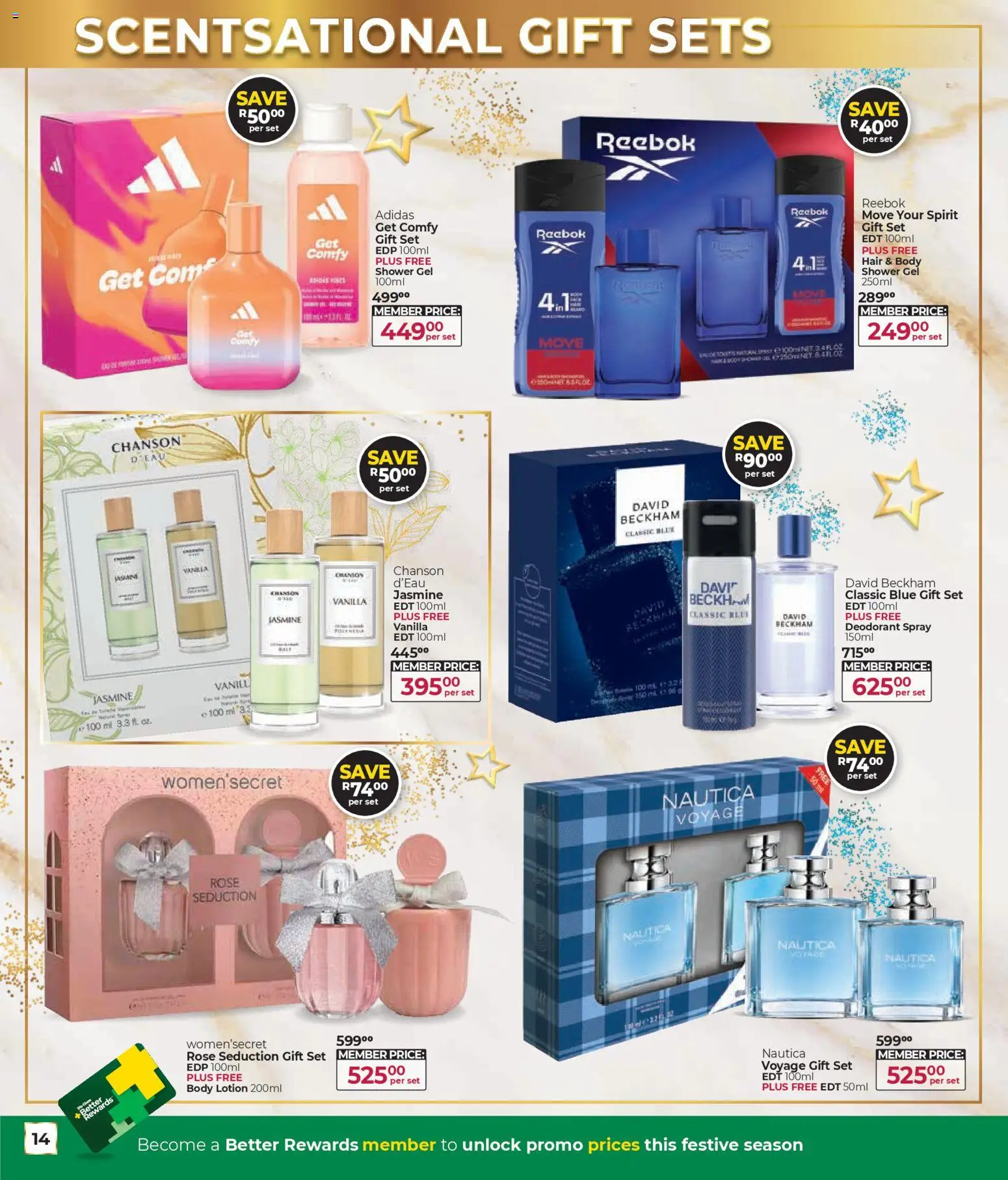 New Dis-Chem catalogue – valid from 29.10.2025 | Page: 14 | Products: Shower, Shower gel, Deodorant, Lotion