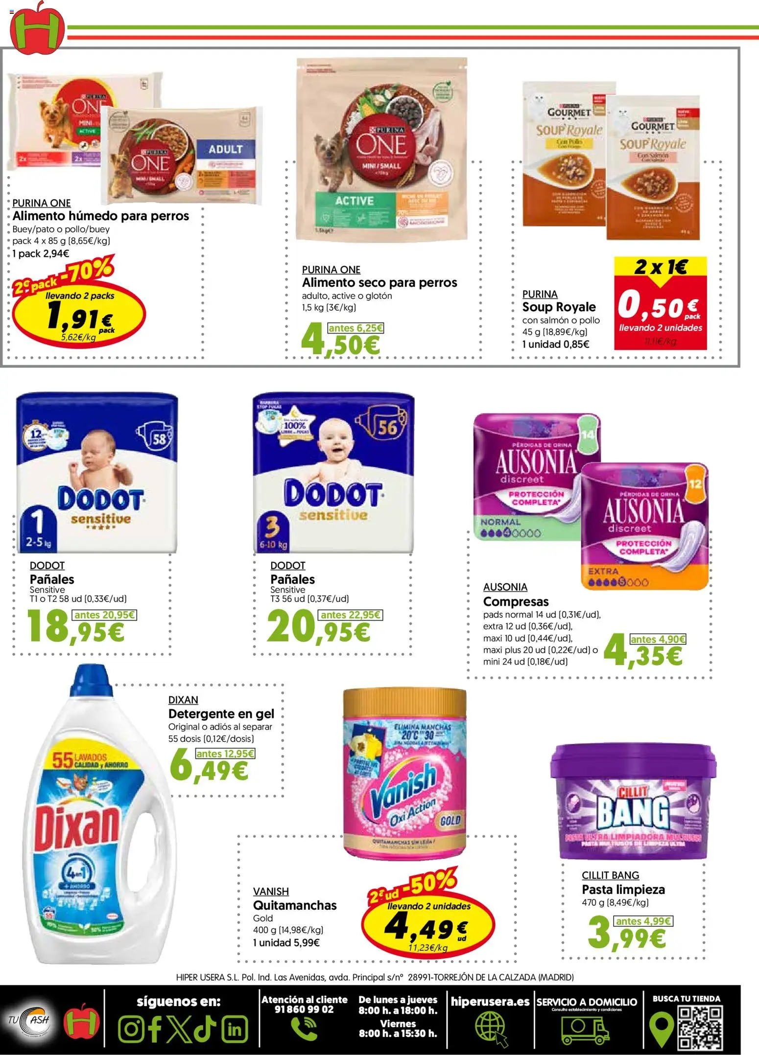 Hiper Usera folleto │ válido desde el 25.02.2026 | Página: 16 | Productos: Quitamanchas, Detergente, Pasta, Γλυφιτζούρι
