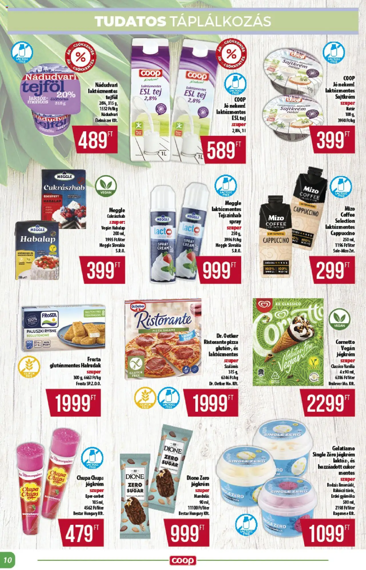 COOP akciós ujság - amely érvényes a következő dátumtól: 12.06.2025 | Oldal: 10 | Termékek: Gyümölcs, Cukrászhab, Vegán, Cukor
