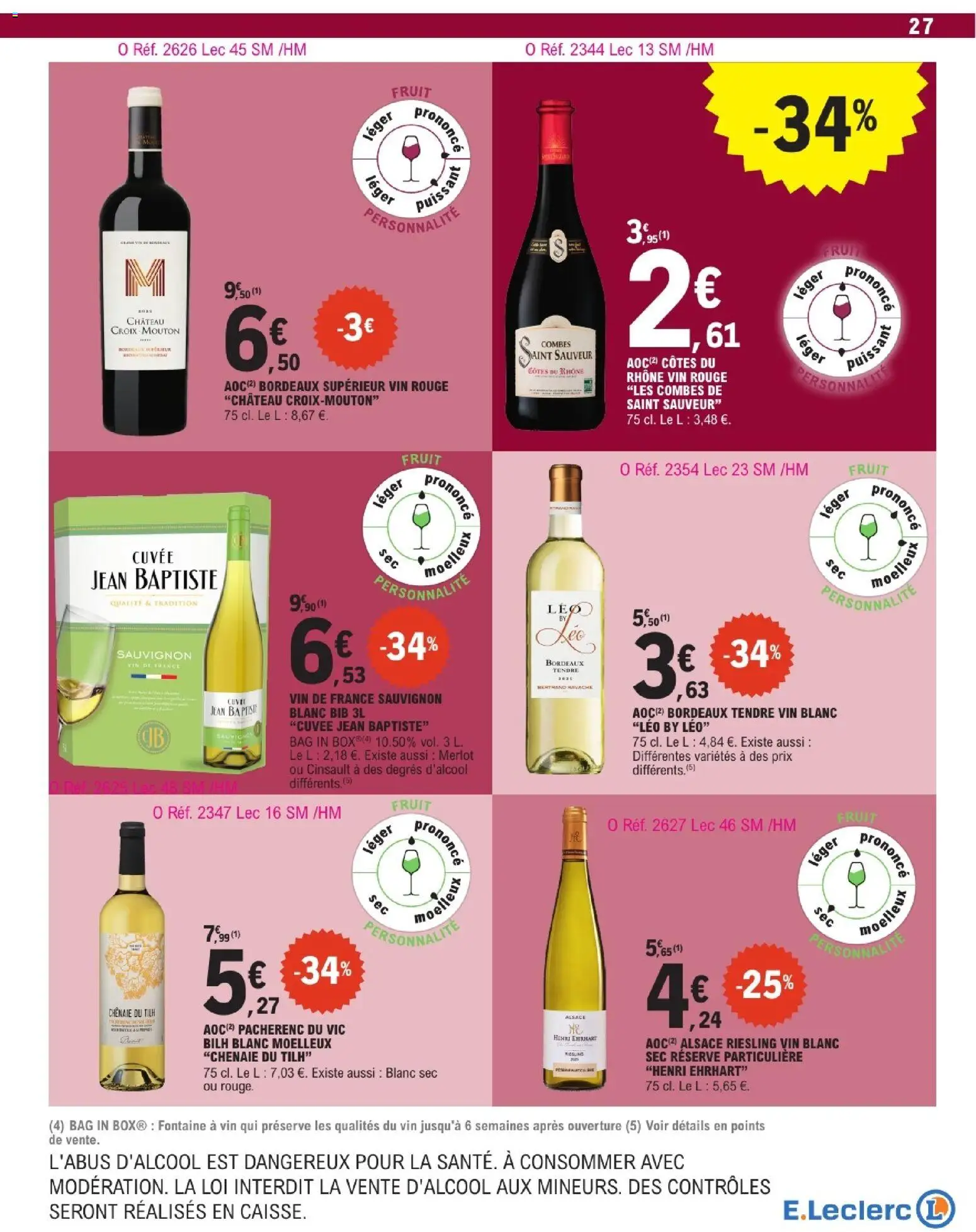 {H1} | Page: 27 | Produits: Vin