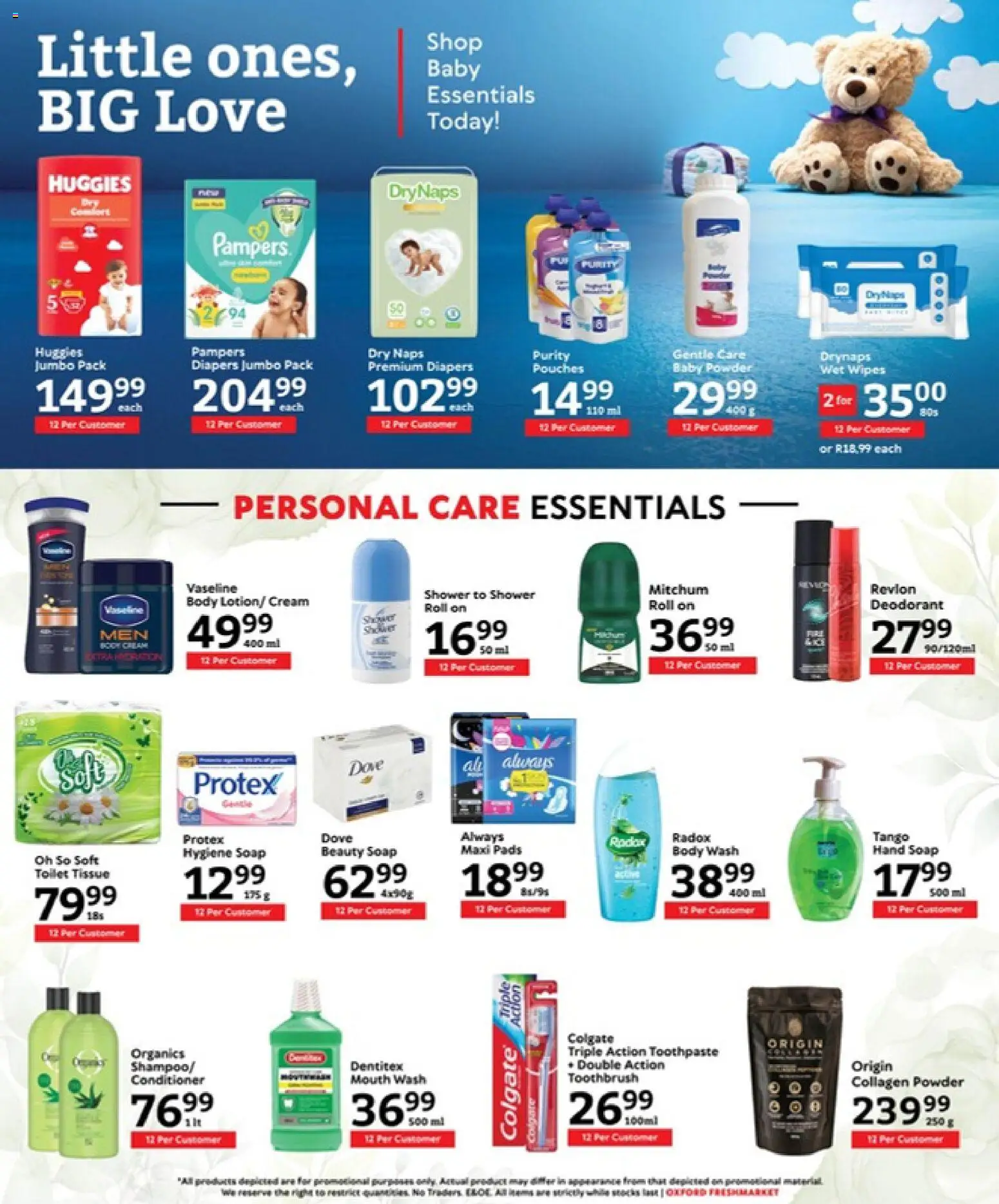 New Oxford Freshmarket catalogue – valid from 22.04.2026 | Page: 14 | Products: Powder, Conditioner, Cream, Peach