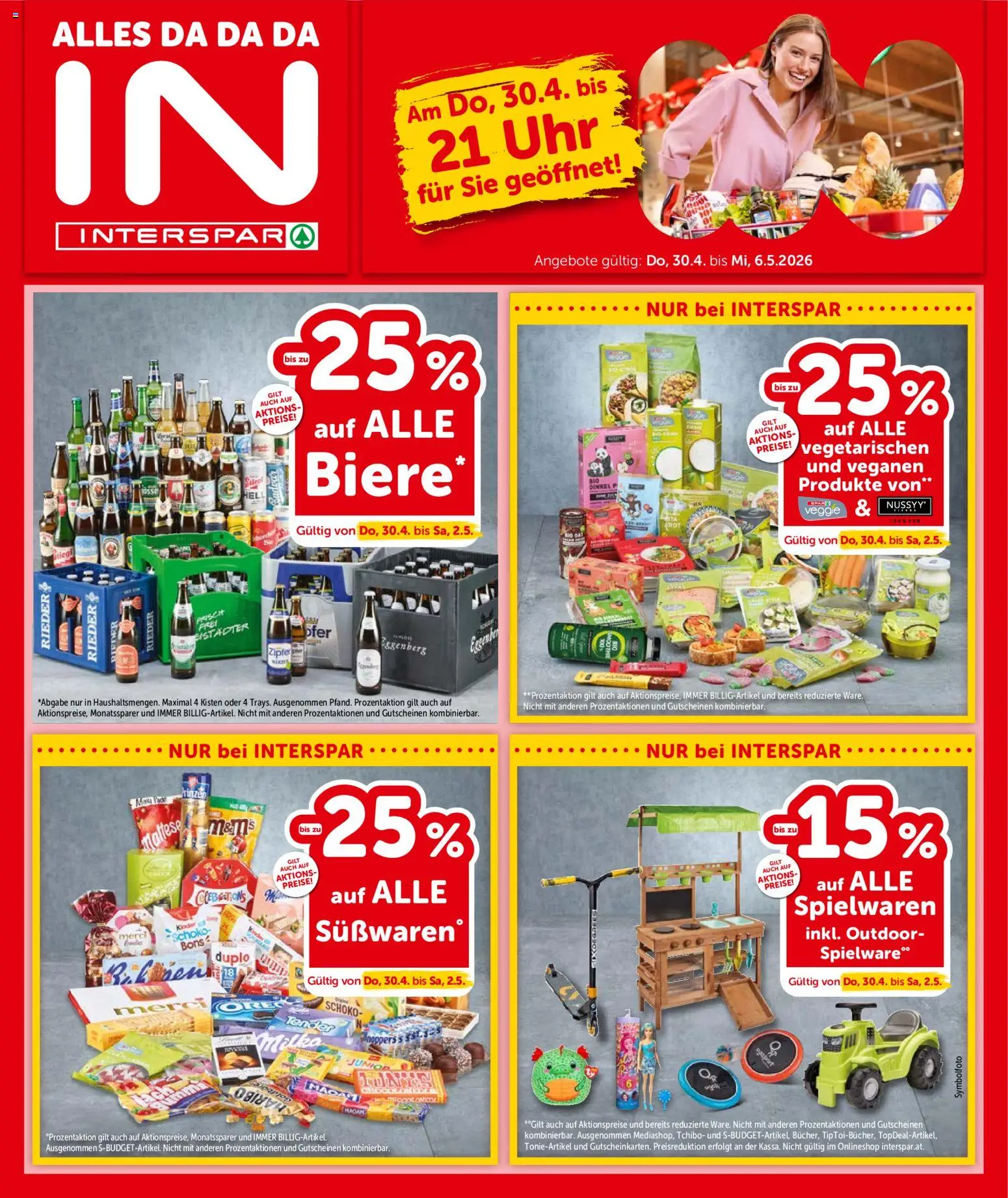 Interspar Flugblatt - Oberösterreich gültig ab 30.04.2026 | Seite: 1 | Produkte: Uhr