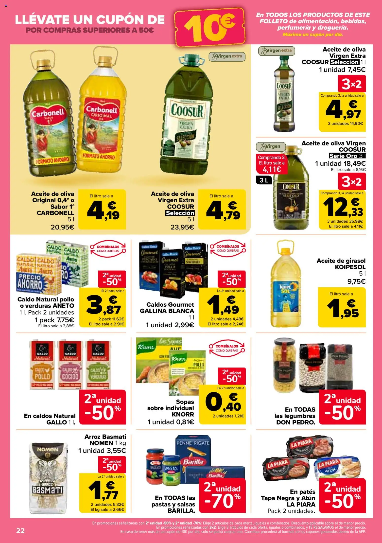Carrefour folleto │ válido desde el 14.11.2025 | Página: 22 | Productos: Aceite, Arroz, Aceite de oliva, Κλειδαριά της πόρτας