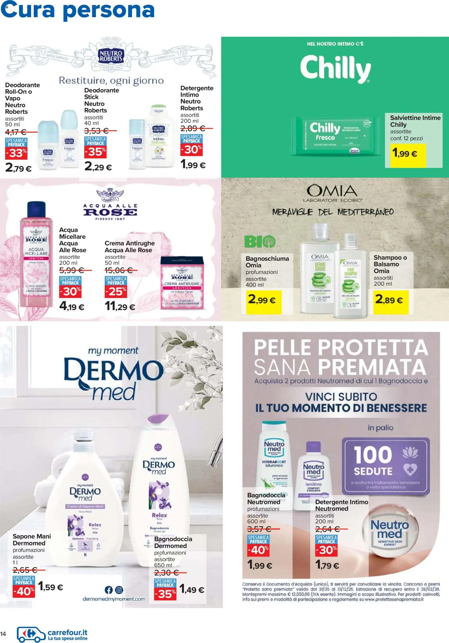 Volantino Carrefour del 27.12.2025 | Pagina: 14 | Prodotti: Crema, Sapone, Bagnoschiuma, Detergente intimo