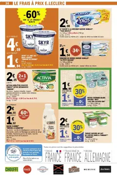 E.Leclerc - Prévisualisation de SKYR(1) 0% MAT.GR. (9) MAXI FORMAT "DANONE DU MONDE", Maxi format skyr, 825 g. valide à partir de 02.12.2025 | Page: 30