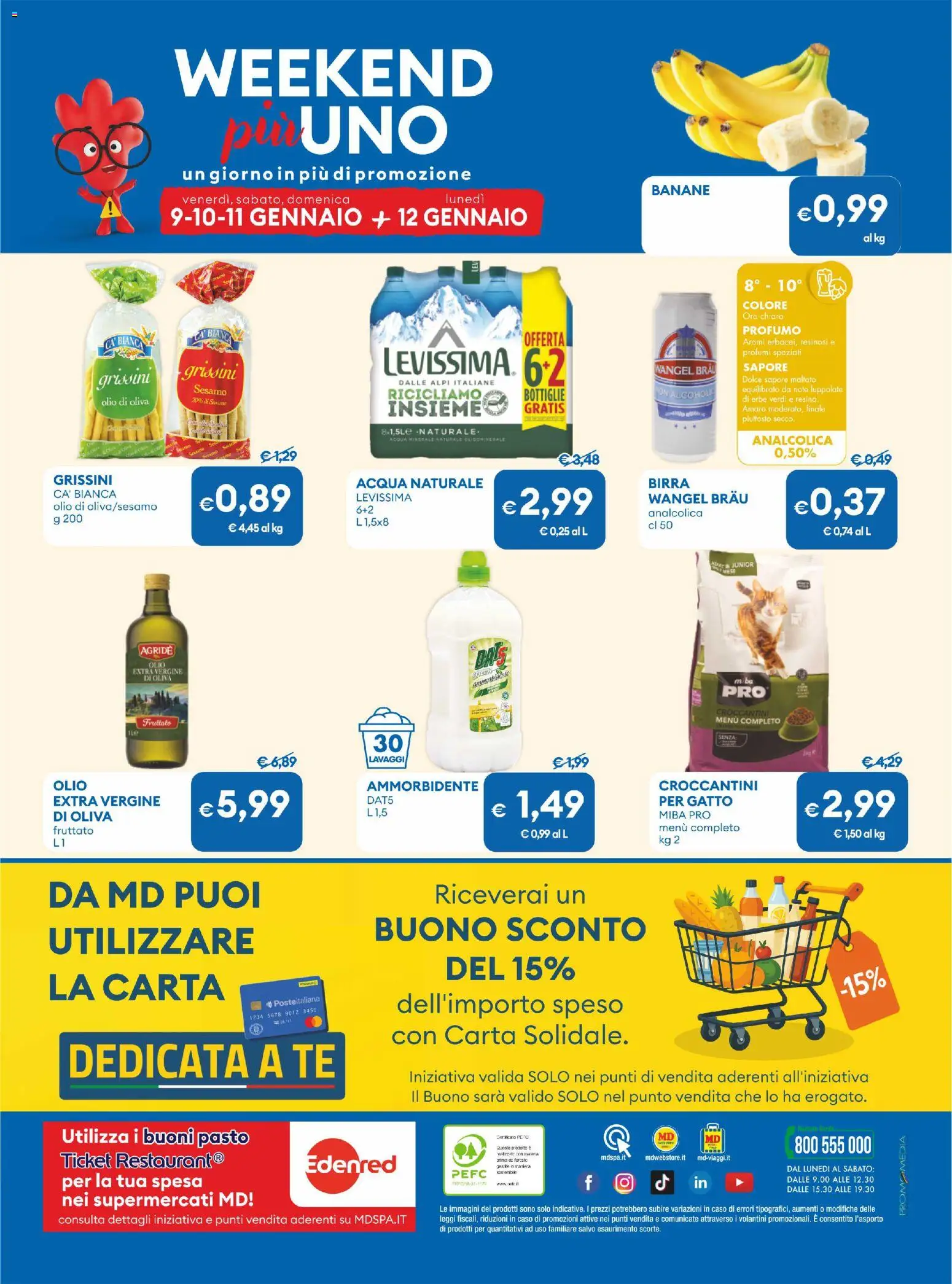 Volantino MD Discount del 03.01.2026 | Pagina: 33 | Prodotti: Birra, Acqua naturale, Profumo, Amaro