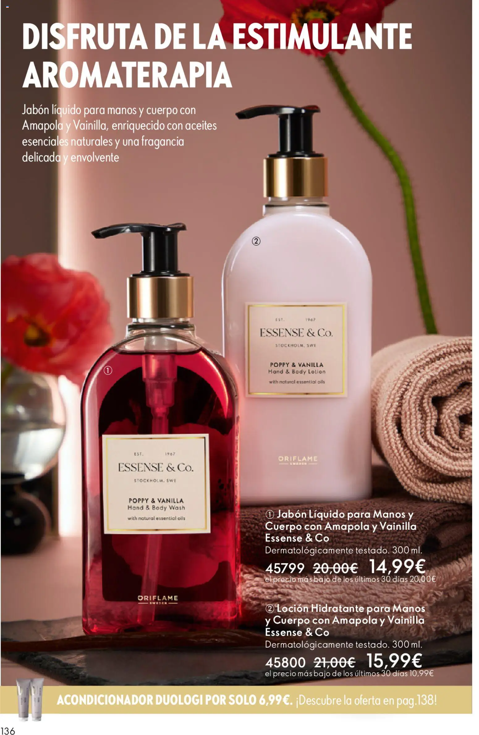Oriflame - Catálogo Campaña 16 │ válido desde el 19.11.2025 | Página: 136 | Productos: Fragancia, Acondicionador, Jabón, Jabón líquido