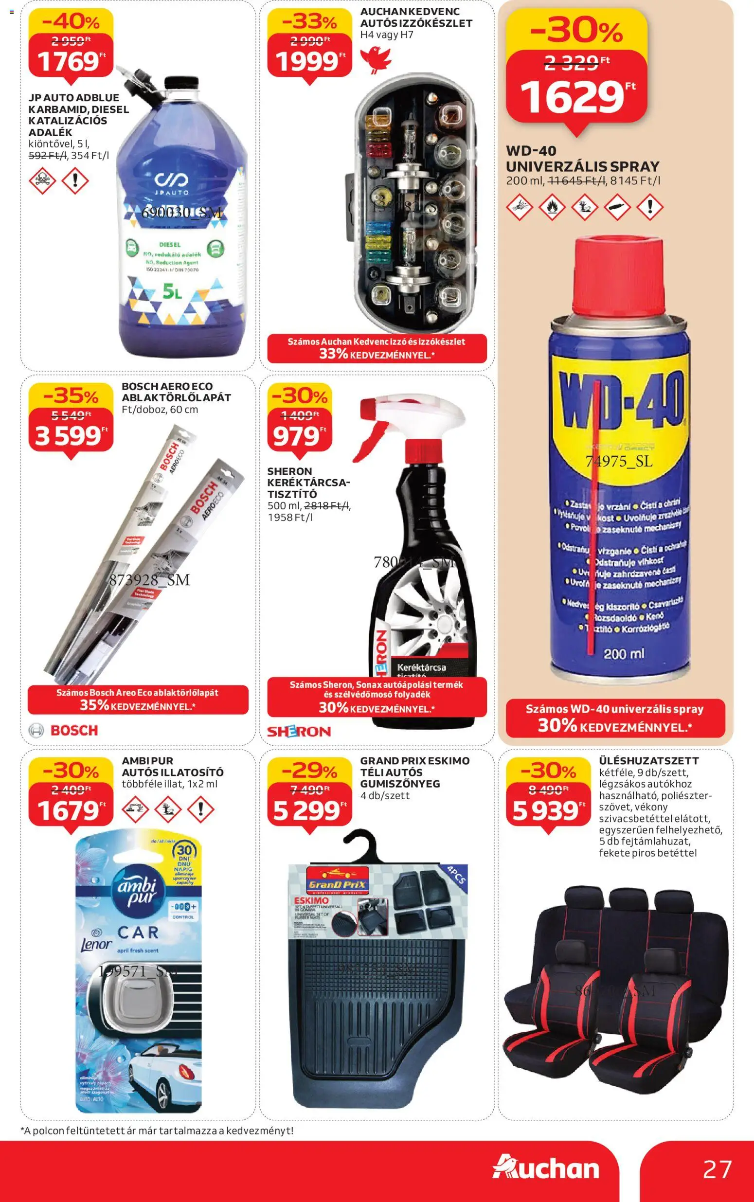 Auchan akciós ujság - amely érvényes a következő dátumtól: 15.01.2026 | Oldal: 27 | Termékek: Izzó