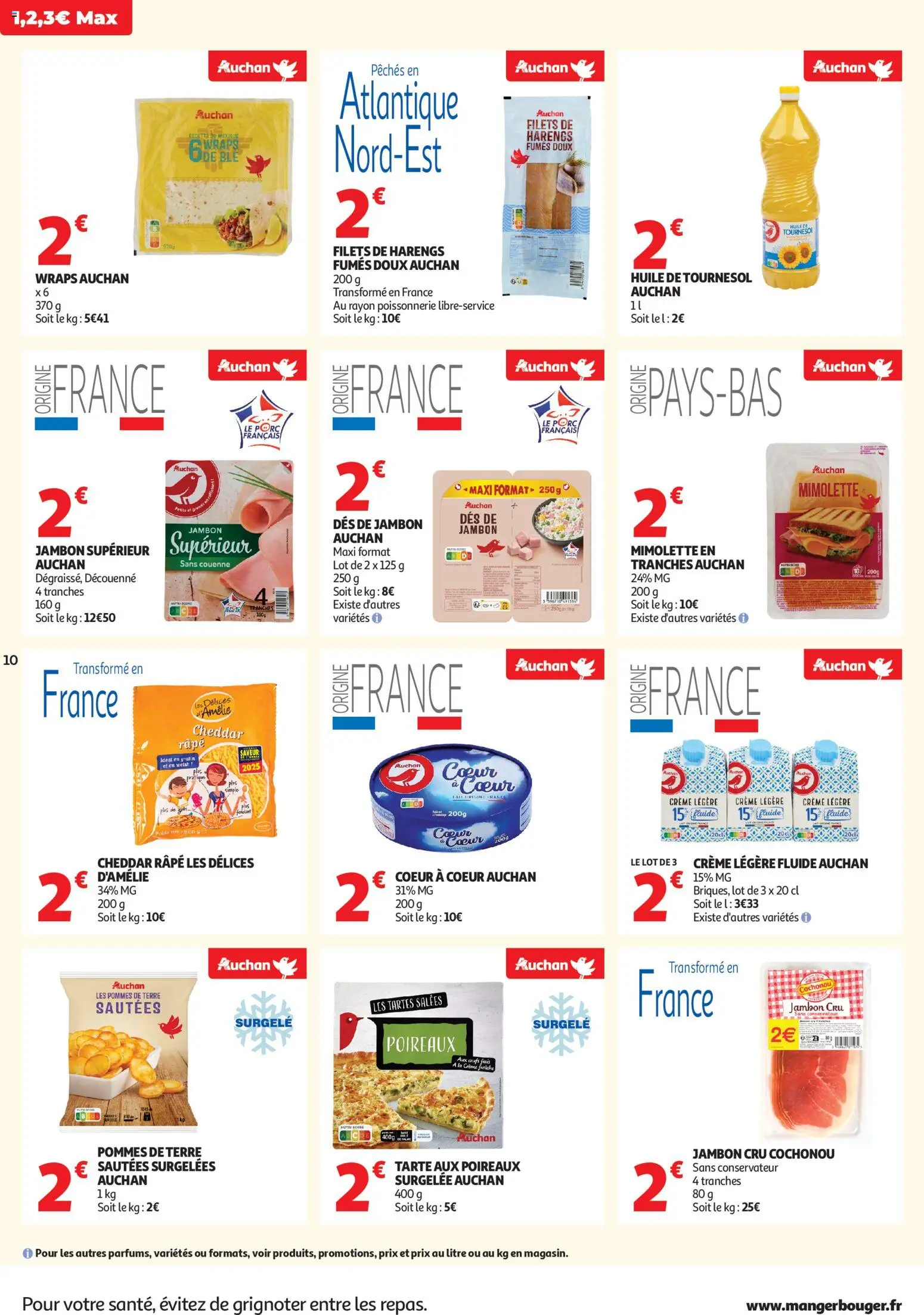 {H1} | Page: 10 | Produits: Poireaux, Poissonnerie, Porc, Cheddar