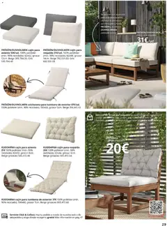 Vista previa Catálogo IKEA Muebles de exterior válido desde el 17.12.2025 | Página: 29 | Productos: Funda, Tumbona, Cojín, Colchoneta