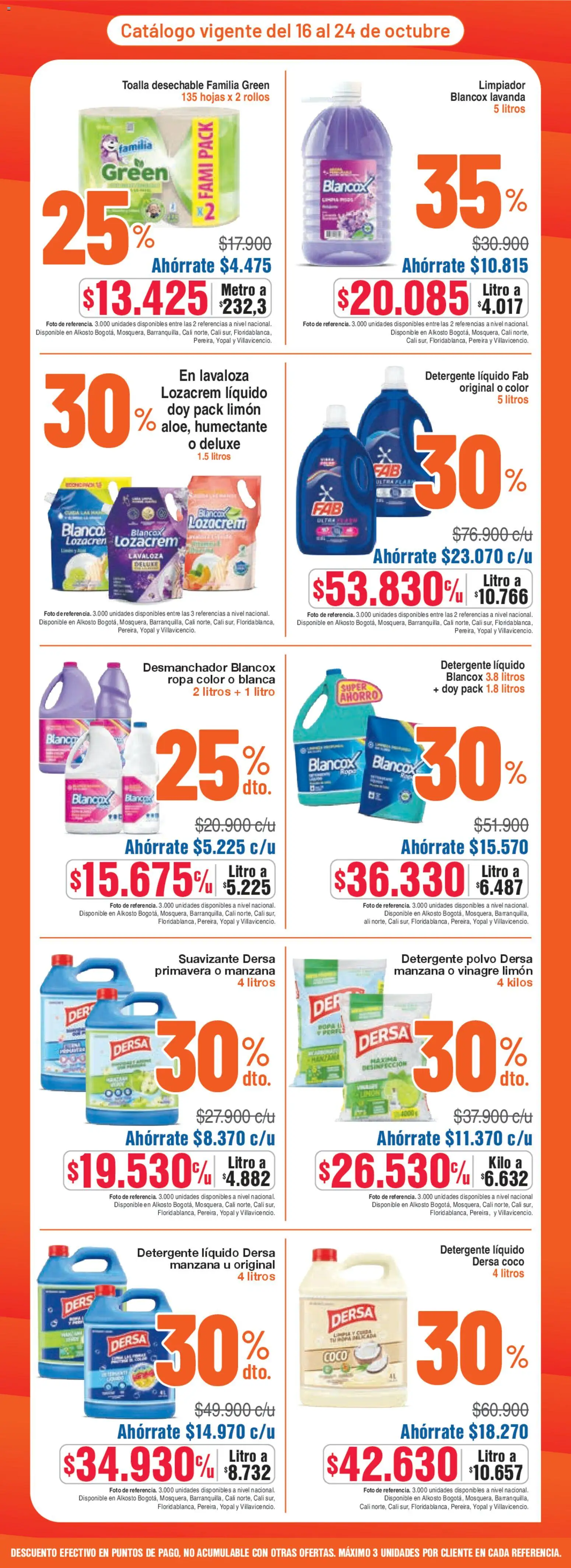 Alkosto - Hot Sale │ válido desde el 16.10.2025 | Página: 5 | Productos: Polvo, Τυρόπιτα, Manzana, Detergente líquido