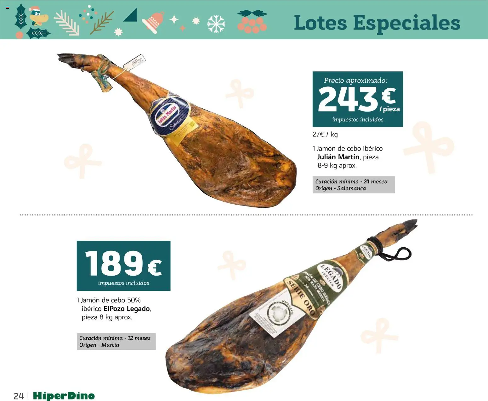 HiperDino - Catálogo Lotes y Cestas │ válido desde el 10.11.2025 | Página: 24 | Productos: Jamón