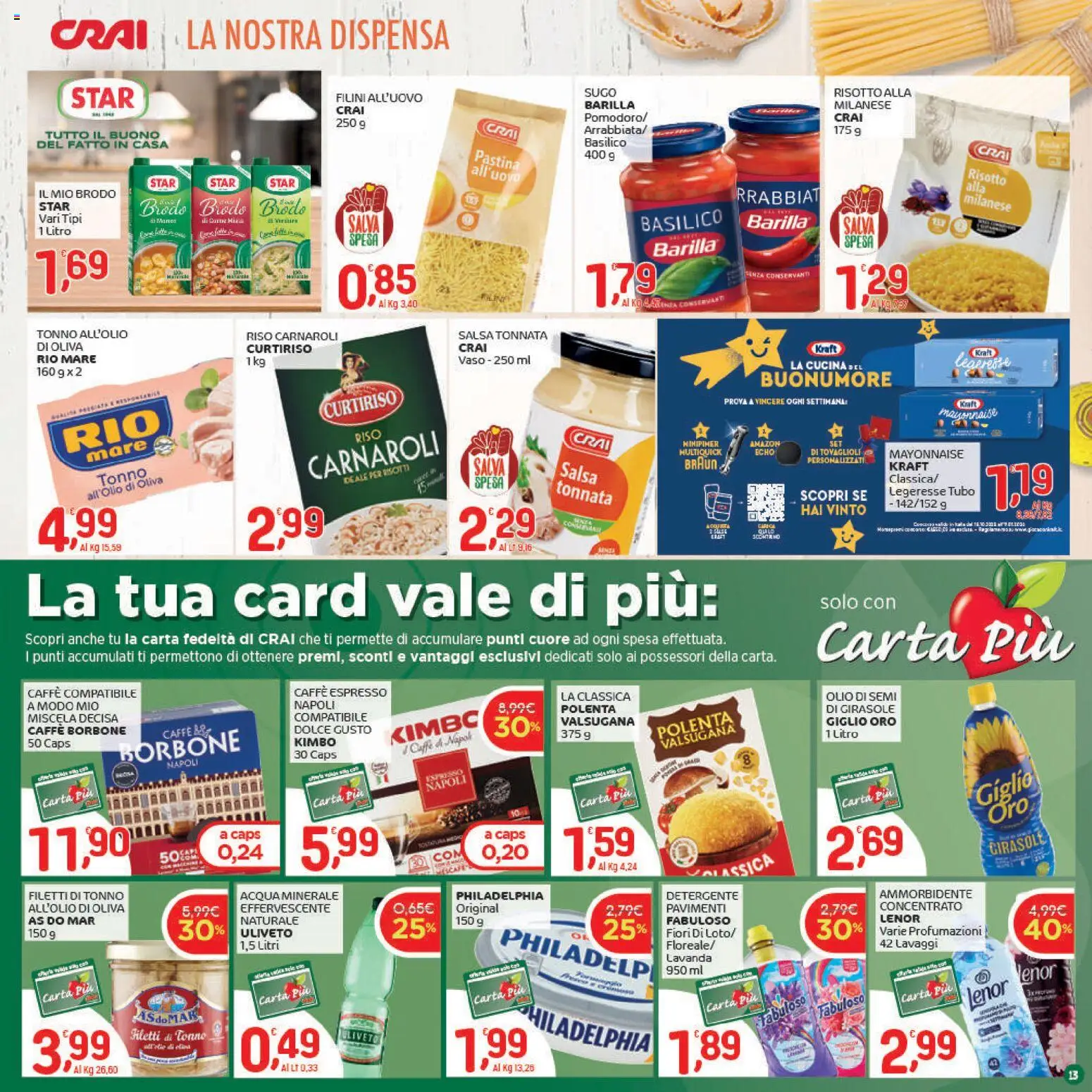 Volantino CRAI del 04.12.2025 | Pagina: 13 | Prodotti: Olio, Basilico, Lavanda, Vaso