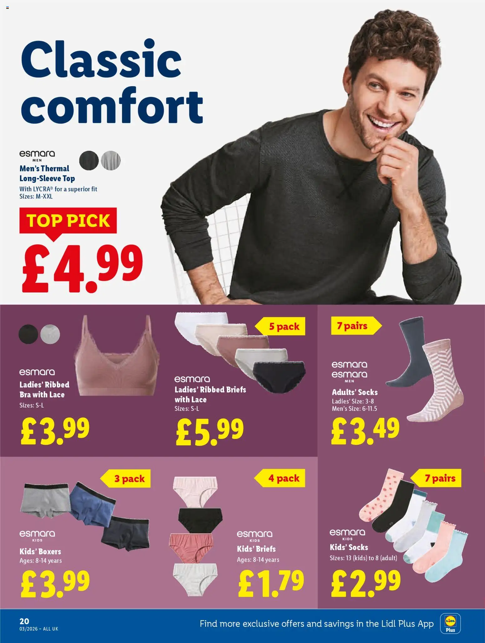 {H1} | Page: 20 | Products: Bra, Socks, Briefs, Boxers