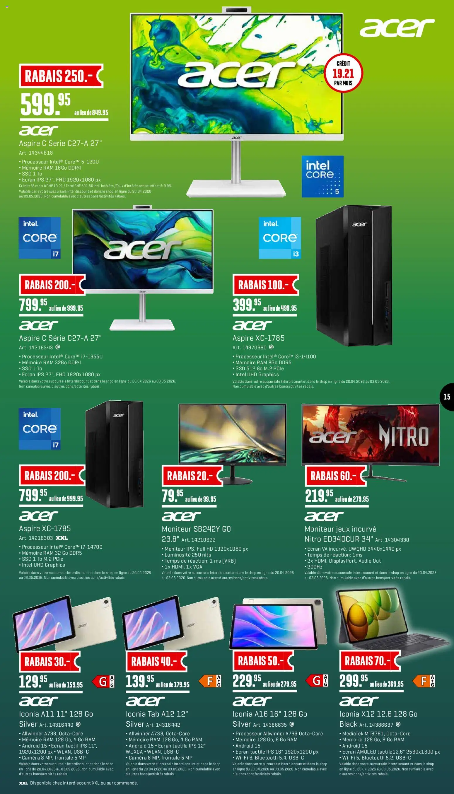 Interdiscount aktionen FR – gültig ab 20.04.2026 | Seite: 15 | Produkte: Audio