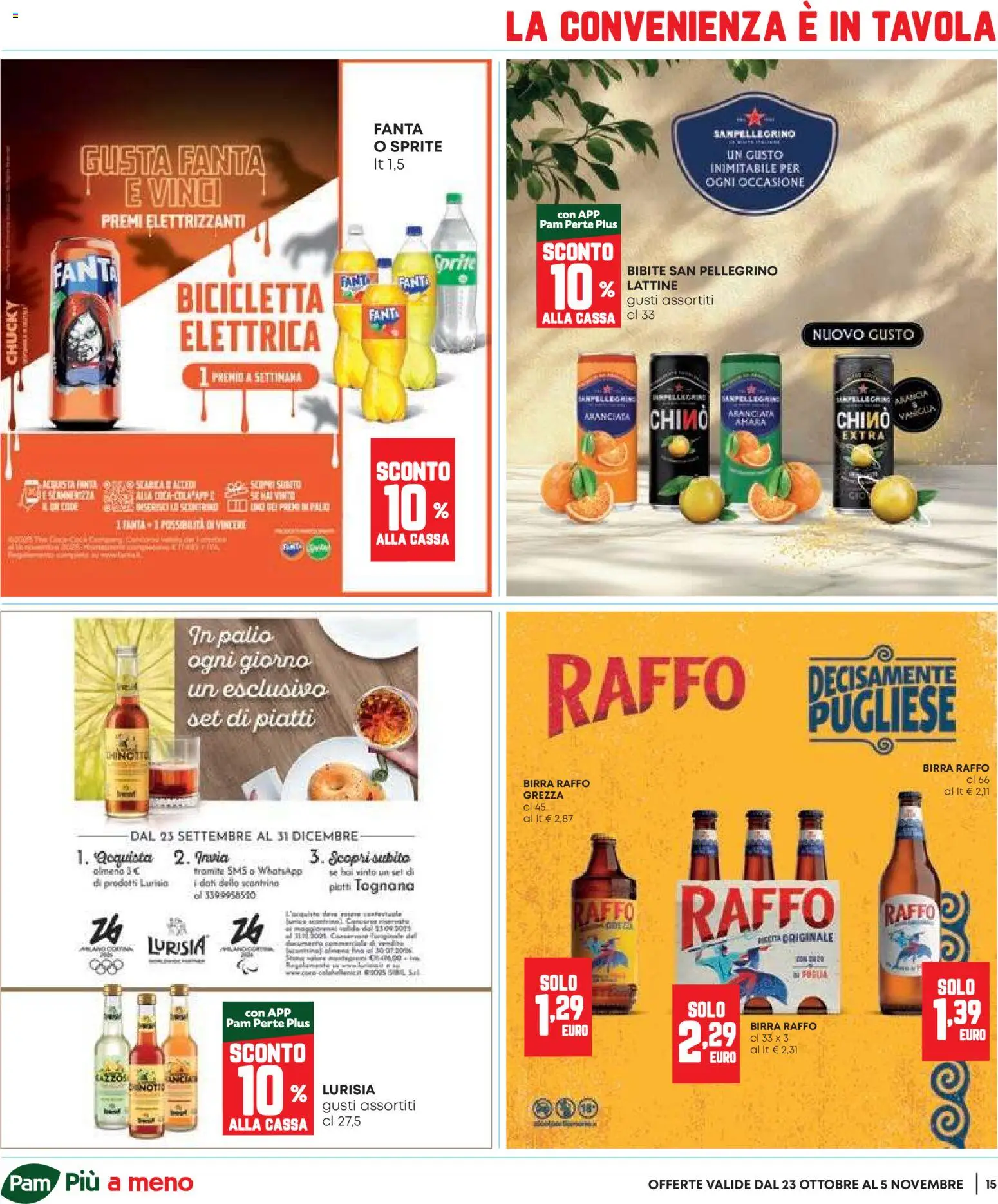 Volantino Panorama del 23.10.2025 | Pagina: 15 | Prodotti: Chinotto, Bibite, Fanta, Arancia