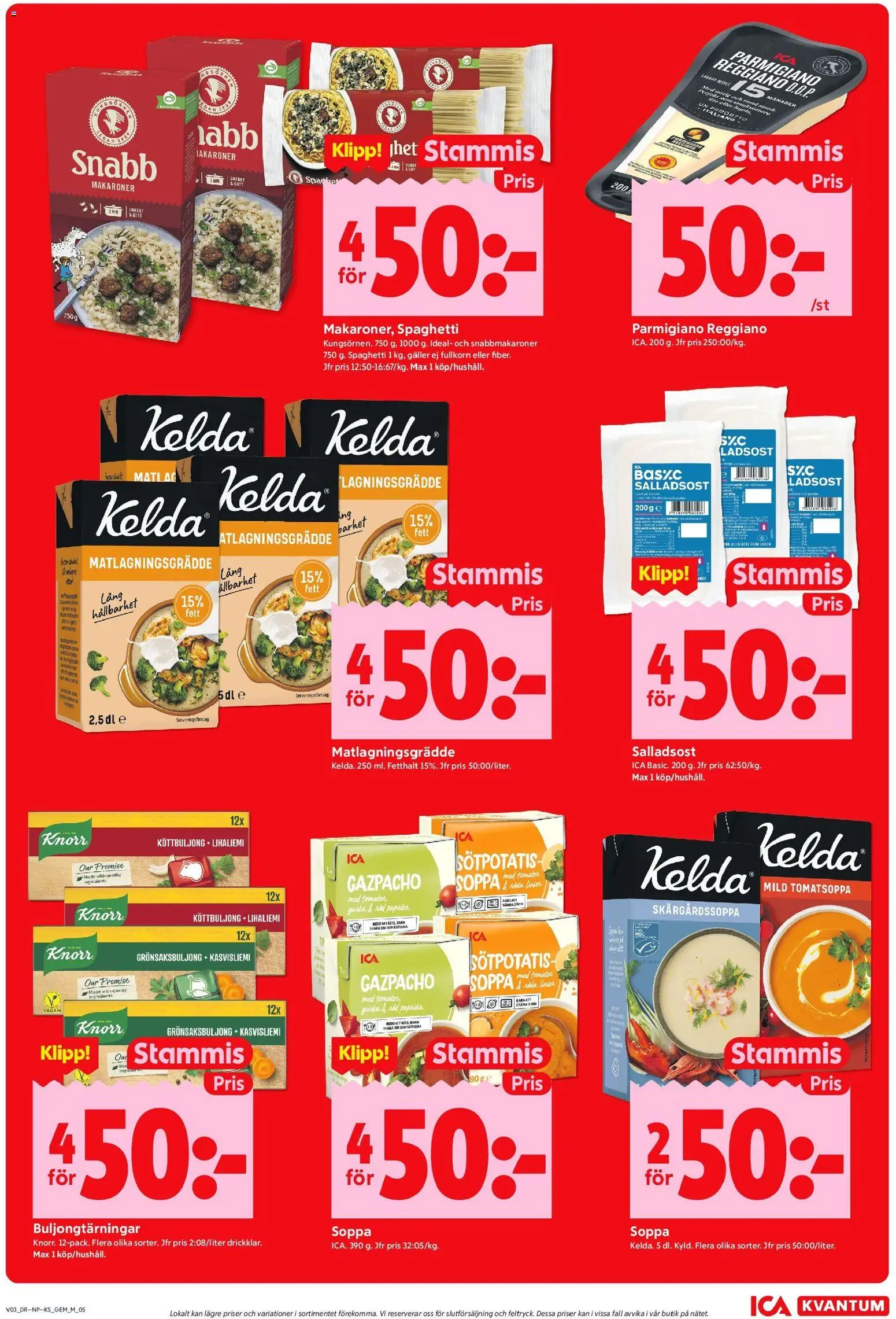 ICA Kvantum reklamblad aktuell från 12.01.2026 | Sida: 5 | Produkter: Linser, Köttbuljong, Gurka, Soppa