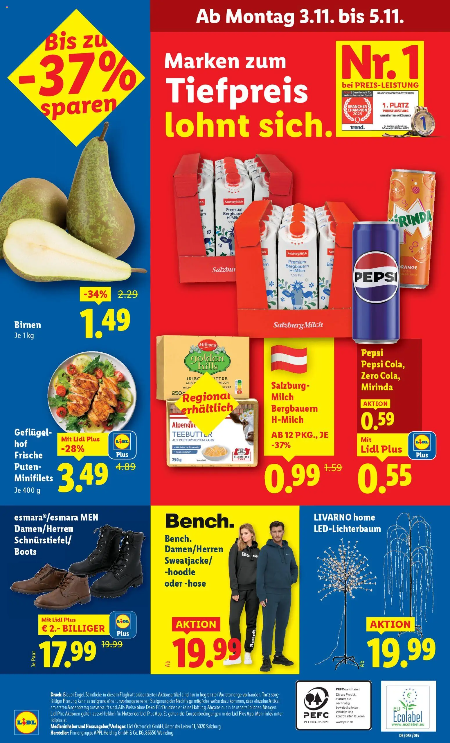 Lidl Flugblatt gültig ab 30.10.2025 | Seite: 44 | Produkte: Hose, Salz, Milch