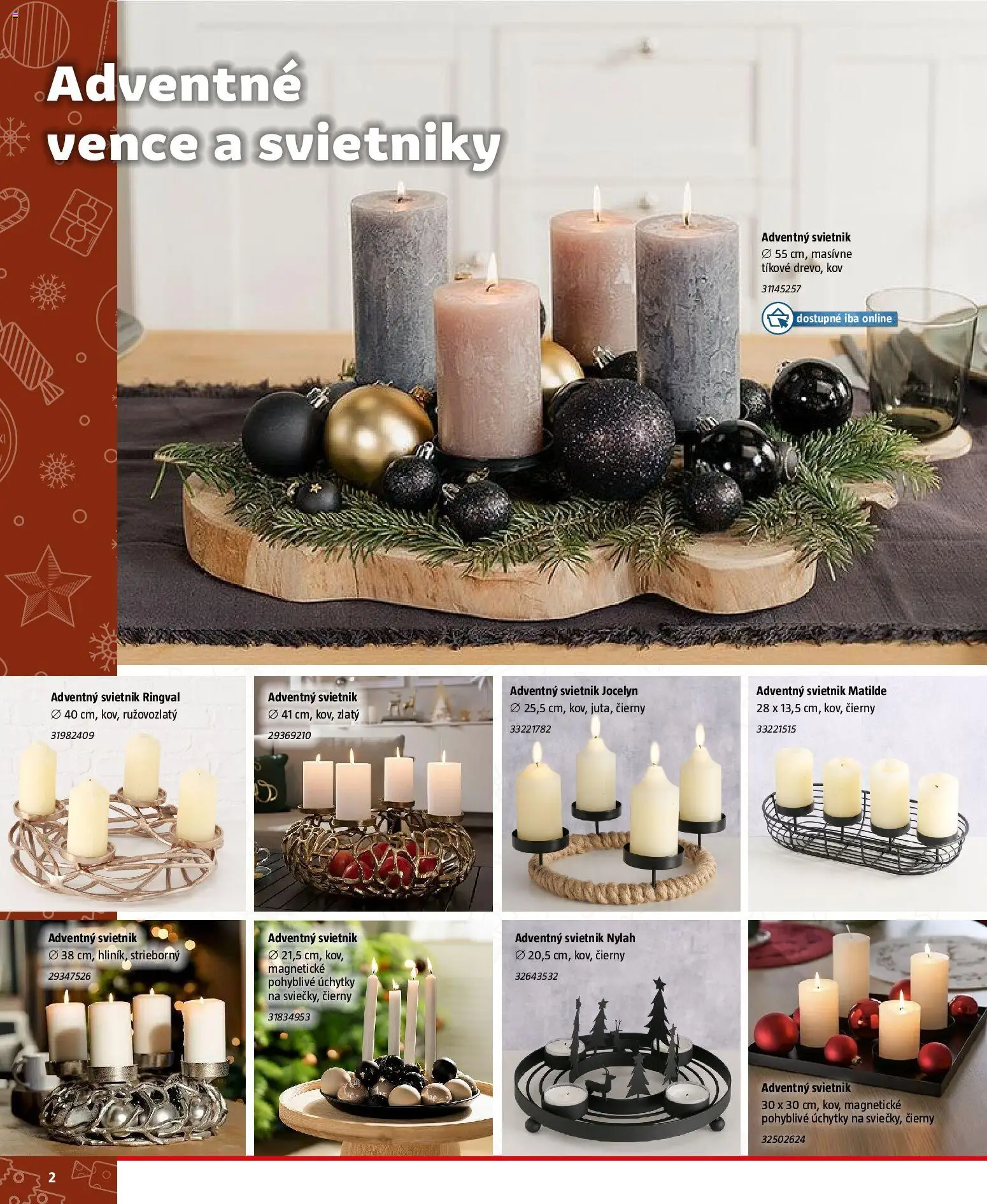 Nové Bauhaus akcie – leták je platný od 21.11.2025 | Strana: 2 | Produkty: Úchytky, Svietnik