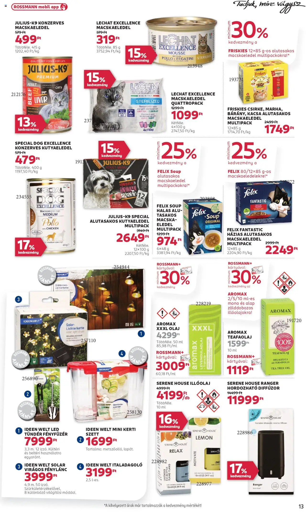 Rossmann akciós ujság - amely érvényes a következő dátumtól: 02.06.2025 | Oldal: 15 | Termékek: Teafaolaj, Kutyaeledel, Diffúzor, Só