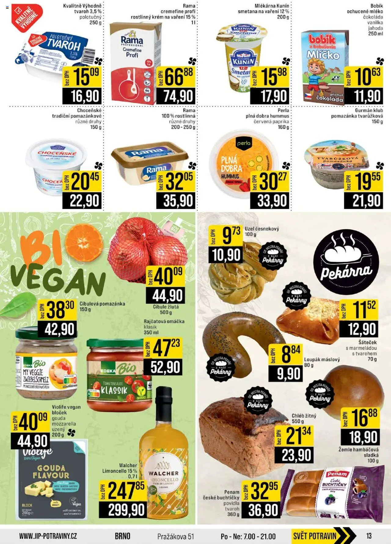 Jip leták - Cash & Carry od 10.09.2025 | Strana: 13 | Produkty: Vegan, Rajčatová omáčka, Smetana na vaření, Limoncello