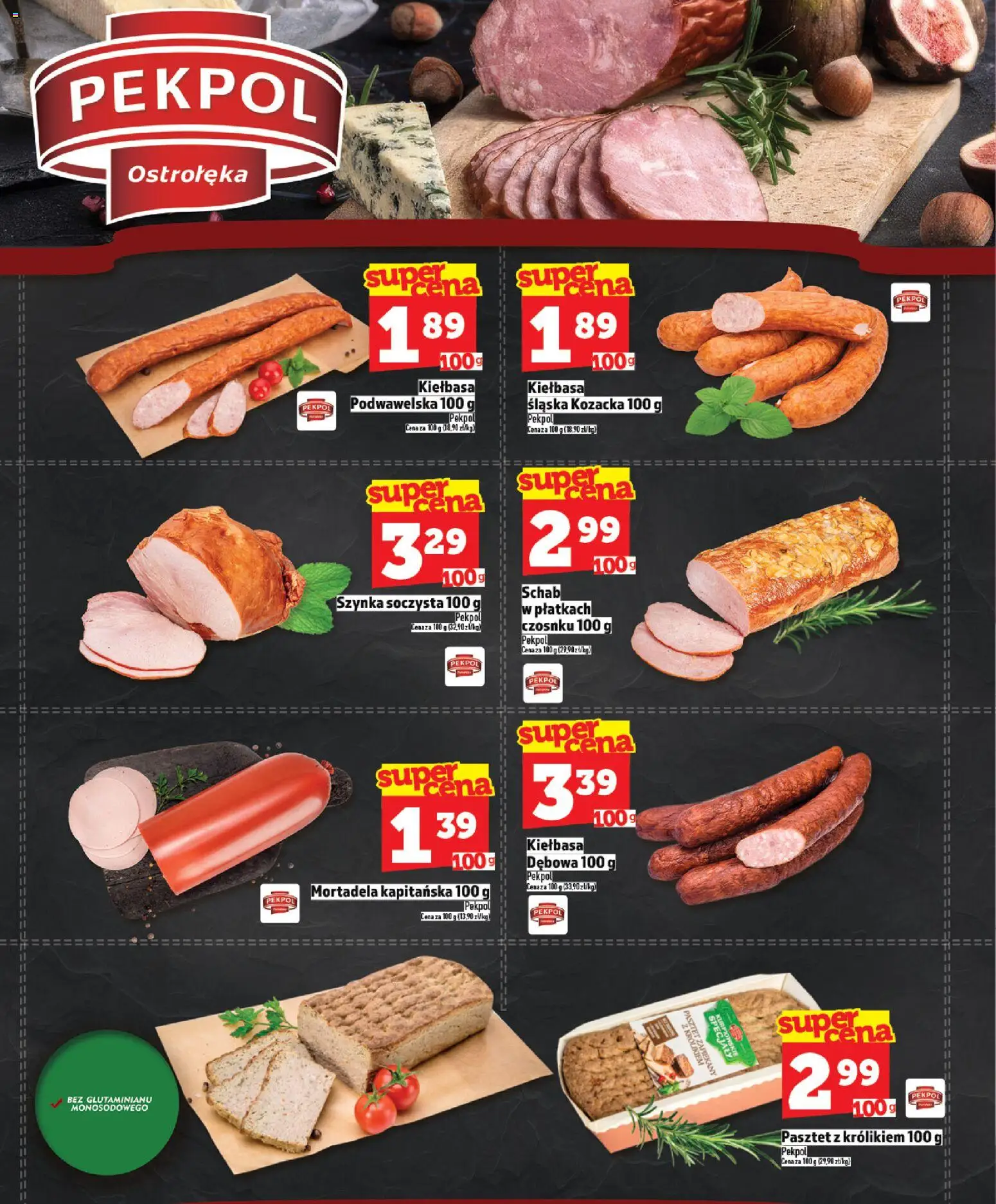 Topaz gazetka - Express od 05.03.2026 | Strona: 4 | Produkty: Kiełbasa, Mortadela, Schab, Szynka