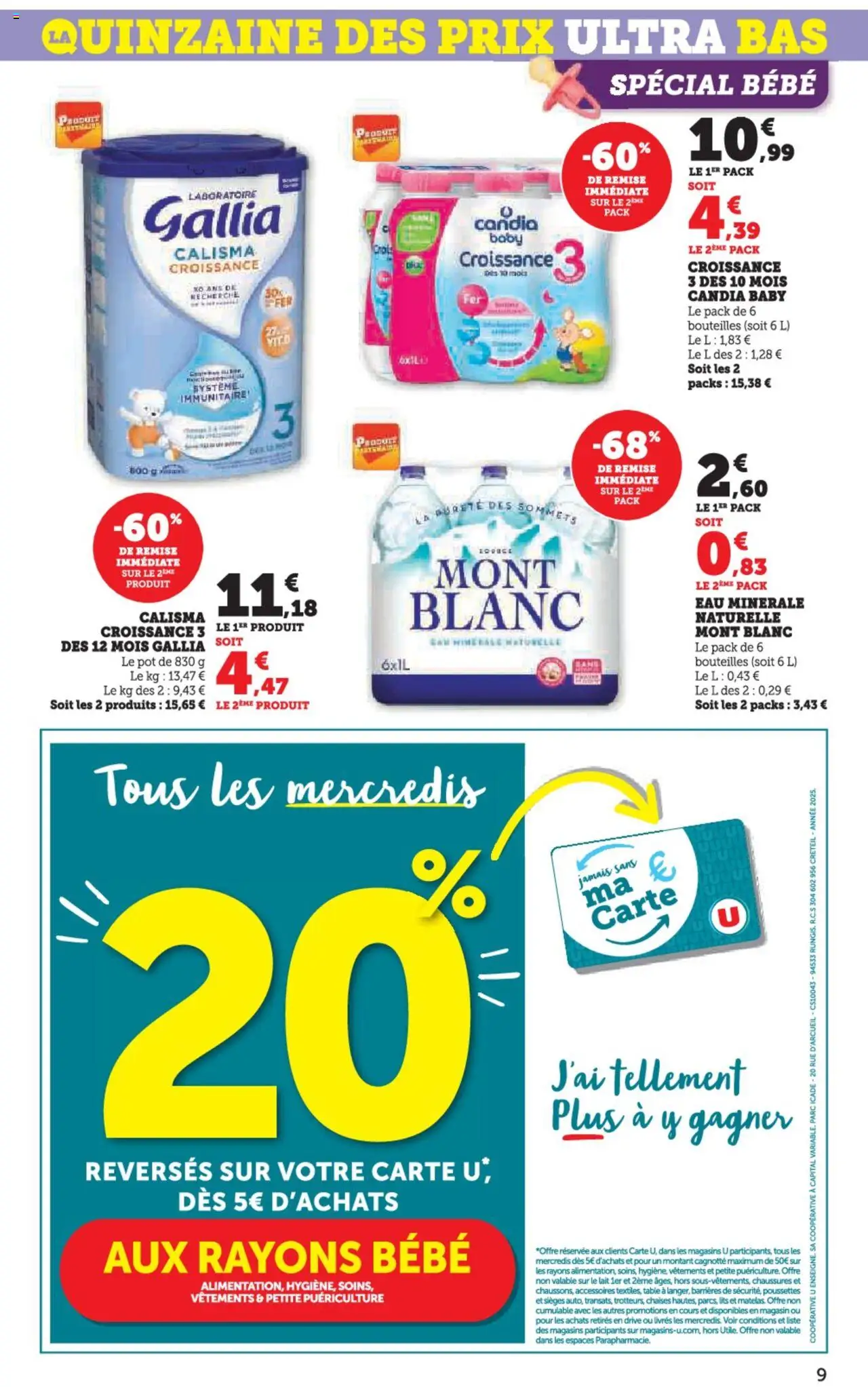  | Page: 9 | Produits: Eau minérale, Table, Vêtements, Lait