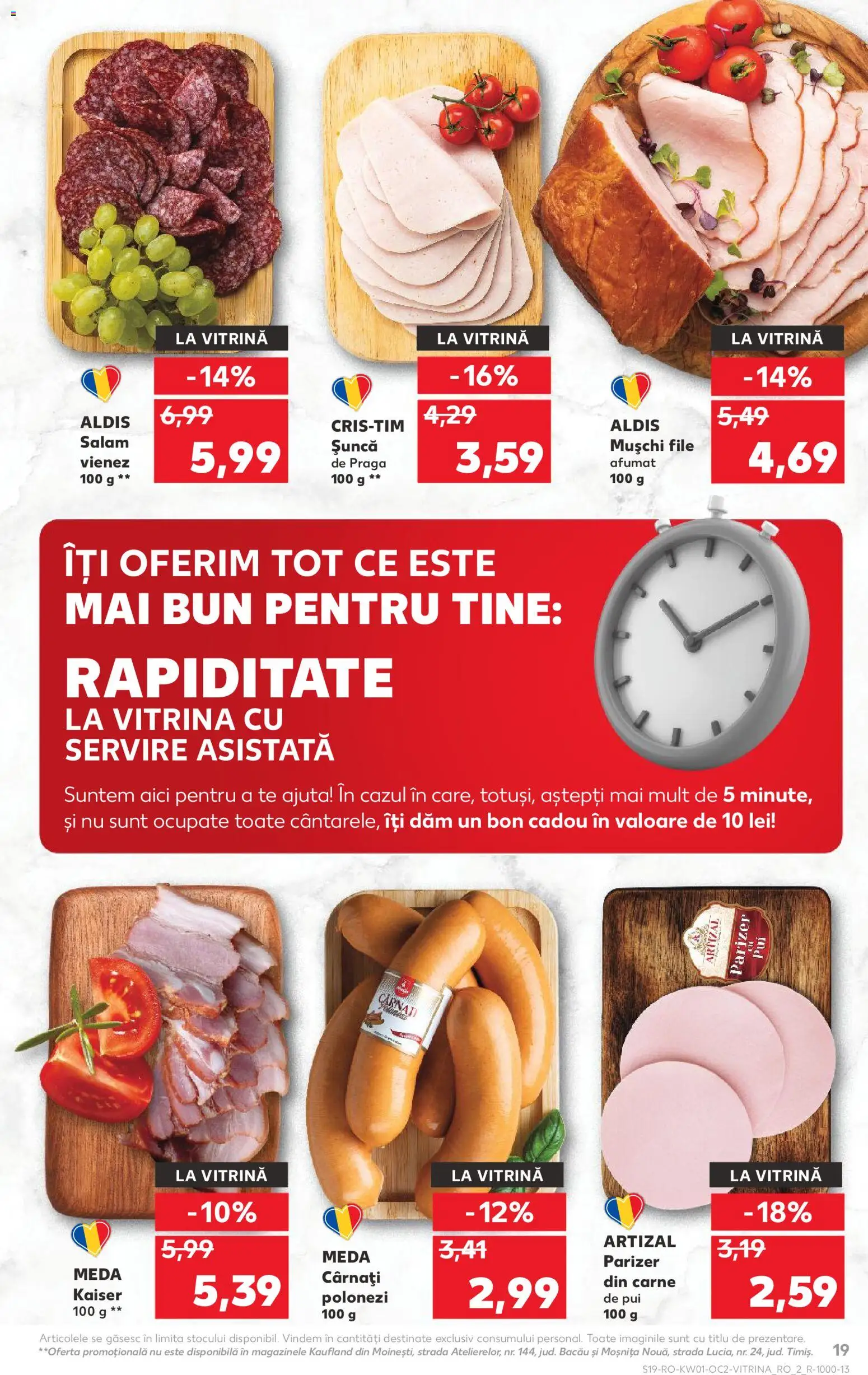Noul catalog Kaufland – valabil de la 31.12.2025 | Pagină: 19 | Produse: Hacıyatmaz Kedi Oyuncağı, Vitrină, Șuncă, Cârnați