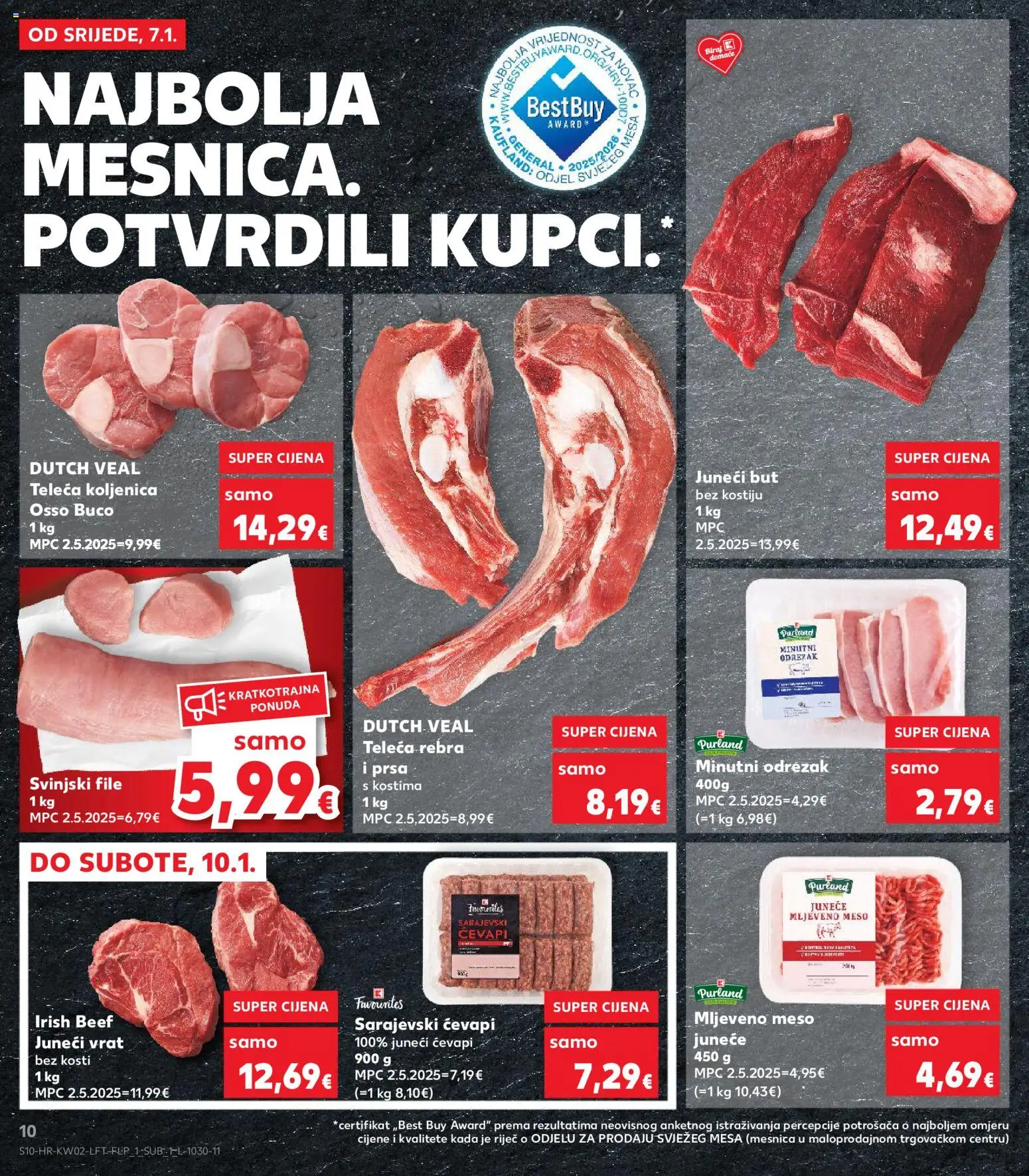 Kaufland HR akciós ujság - amely érvényes a következő dátumtól: 07.01.2026 | Oldal: 10