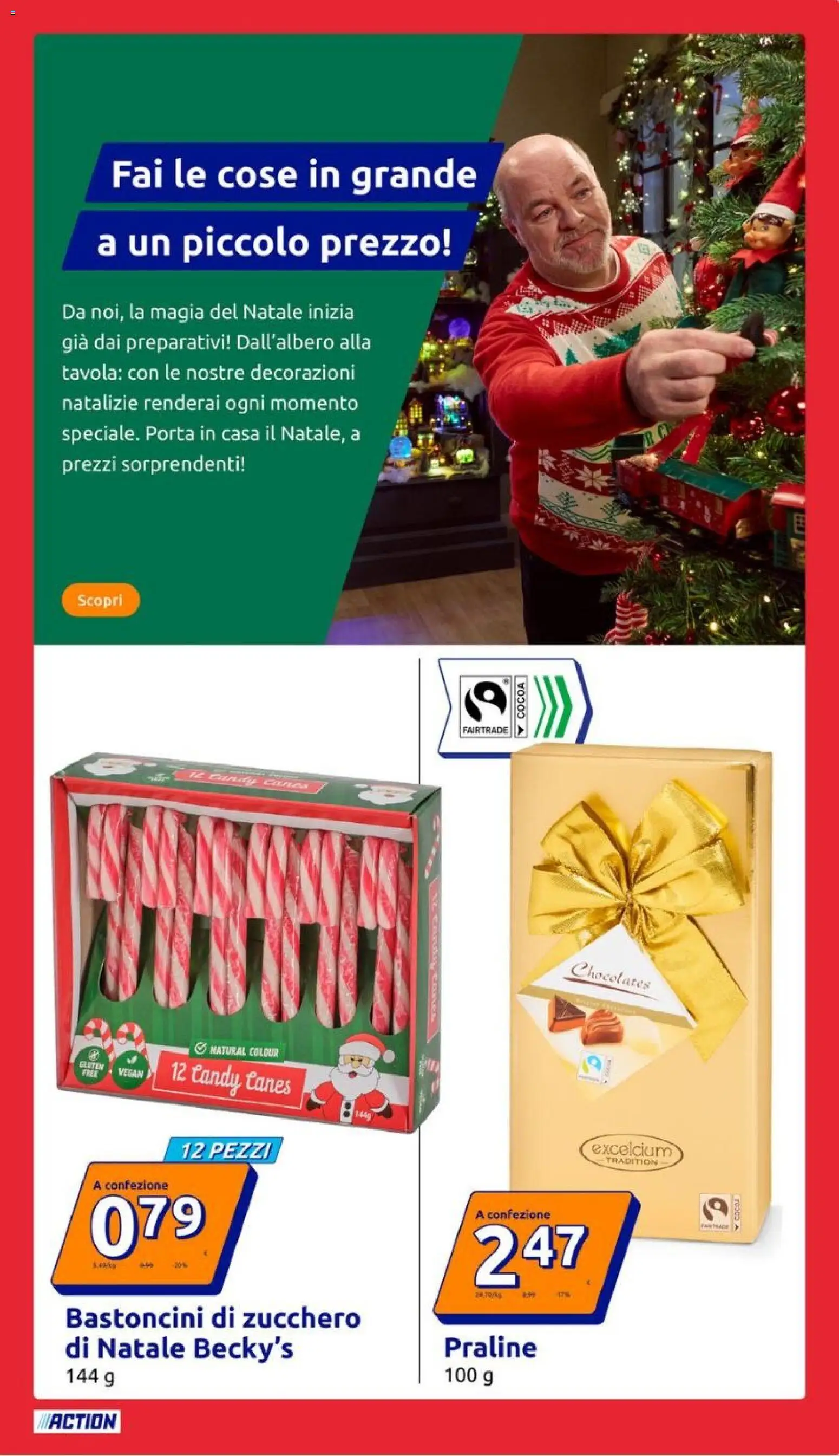 Volantino Action del 17.12.2025 | Pagina: 15 | Prodotti: Zucchero, Decorazioni