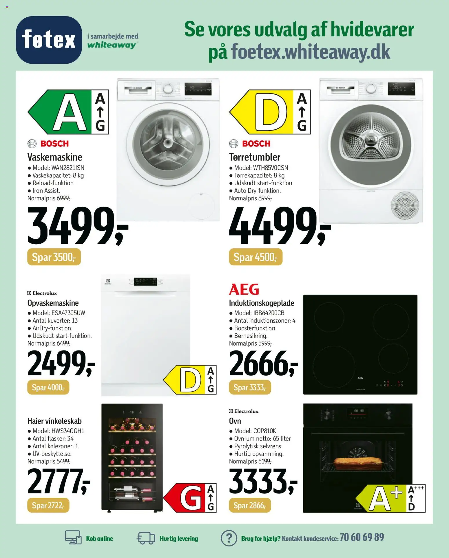 Føtex tilbudsavis – gyldig fra 27.12.2025 | Side: 54 | Produkter: Vaskemaskine, Tørretumbler, Opvaskemaskine