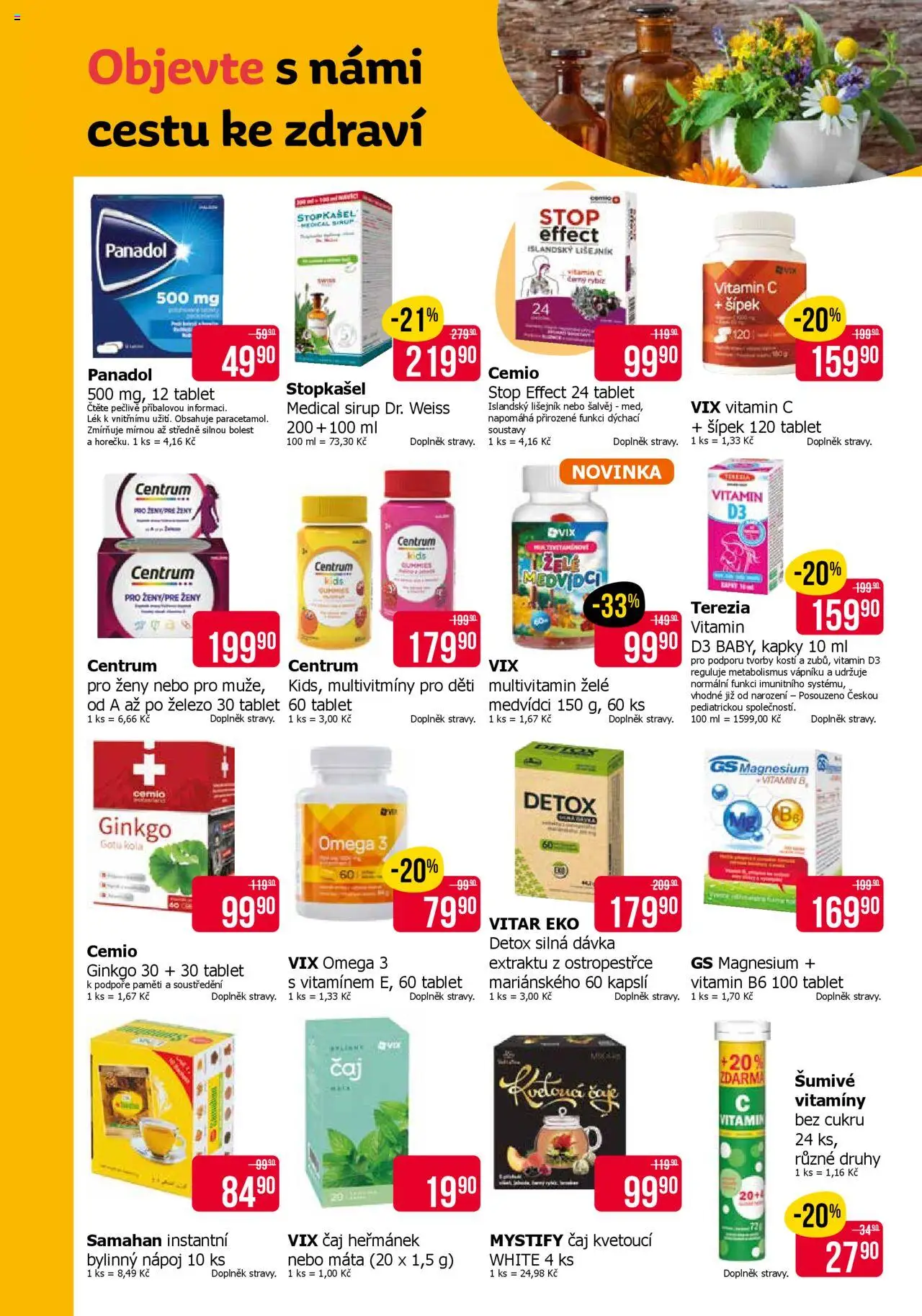 TETA Drogerie leták od 22.10.2025 | Strana: 4 | Produkty: Čaj, Tablet, Omega, Sirup