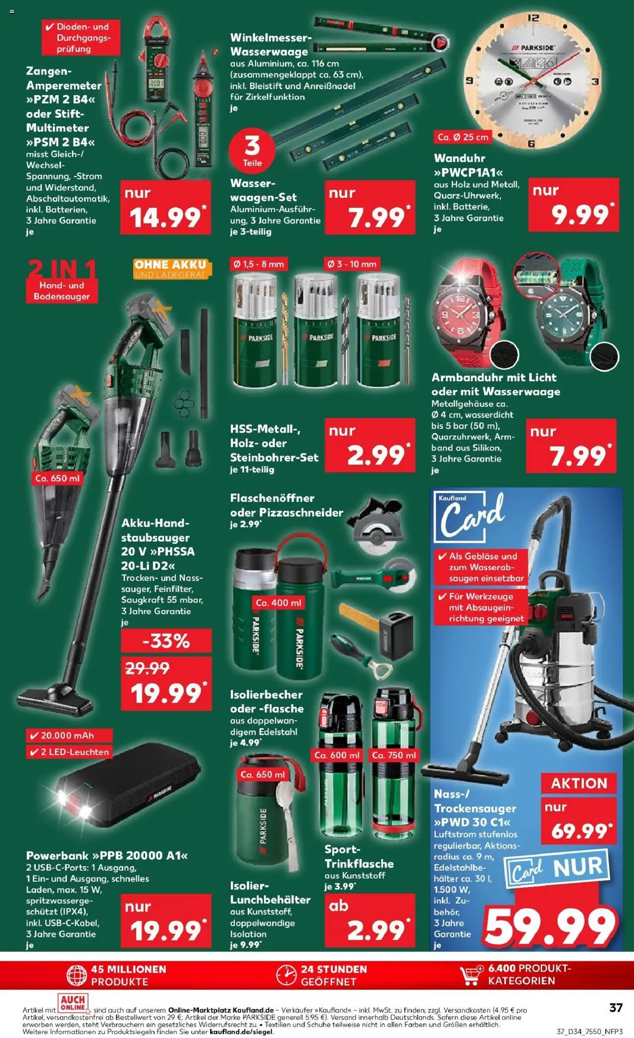Kaufland prospekt Geislingen An Der Steige	 - gültig ab dem 21.08.2025 | Seite: 37 | Produkte: Cutter, Staubsauger, Box, Powerbank