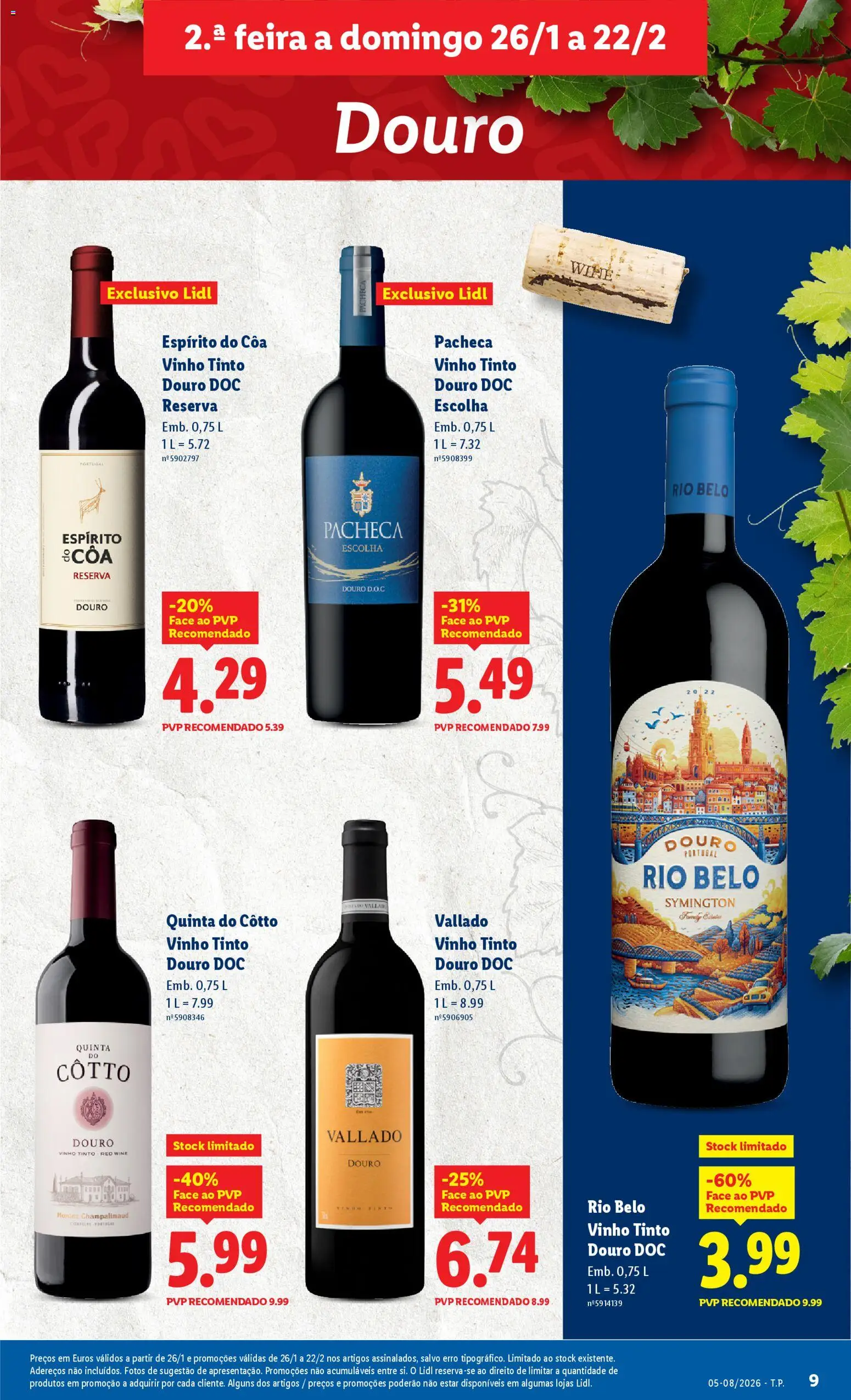 Lidl folheto │ válido de 26.01.2026 | Página: 9 | Produtos: Vinho, Vinho tinto