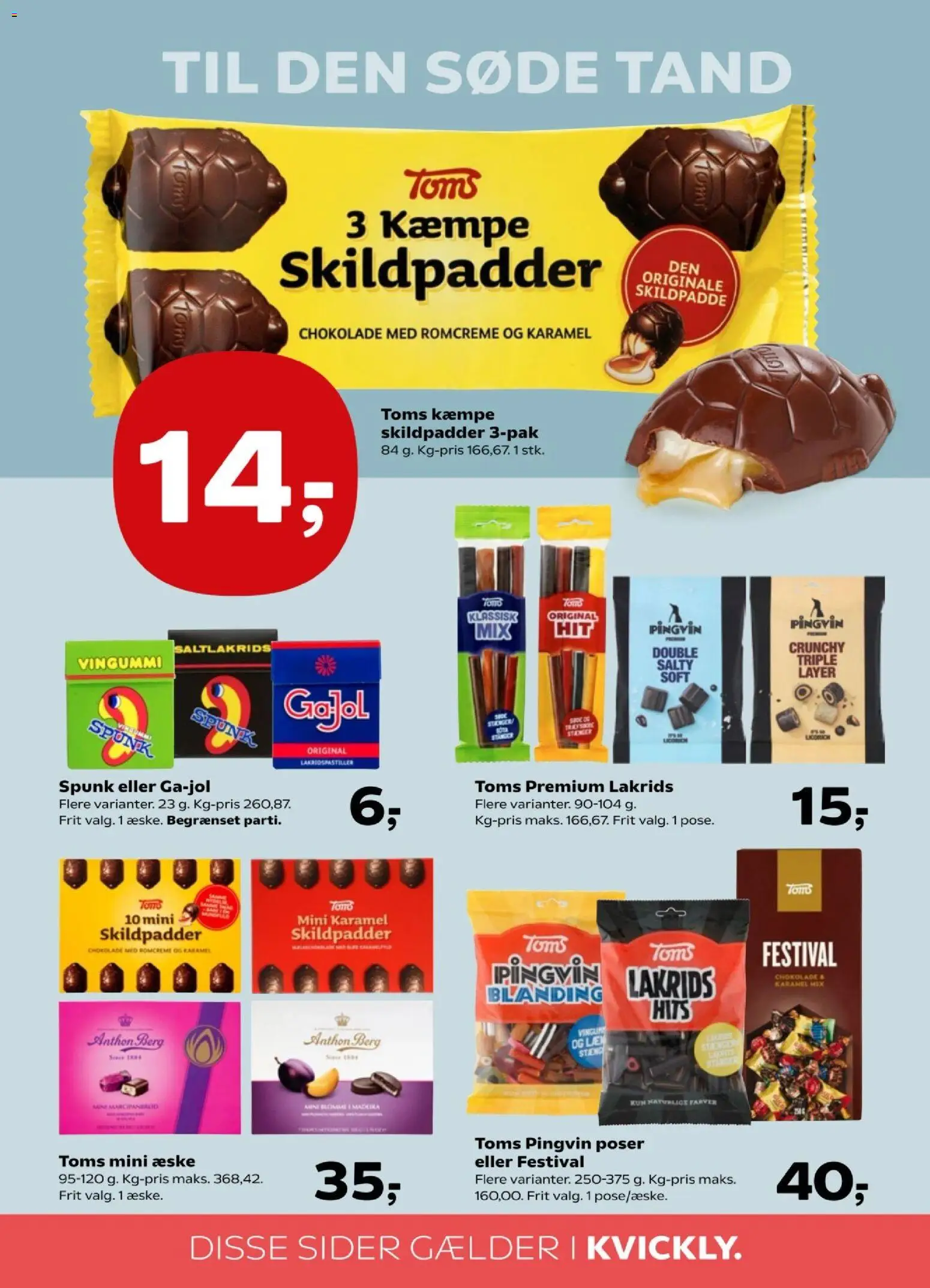 Kvickly tilbudsavis – gyldig fra 30.01.2026 | Side: 33 | Produkter: Chokolade, Lakrids, Vingummi